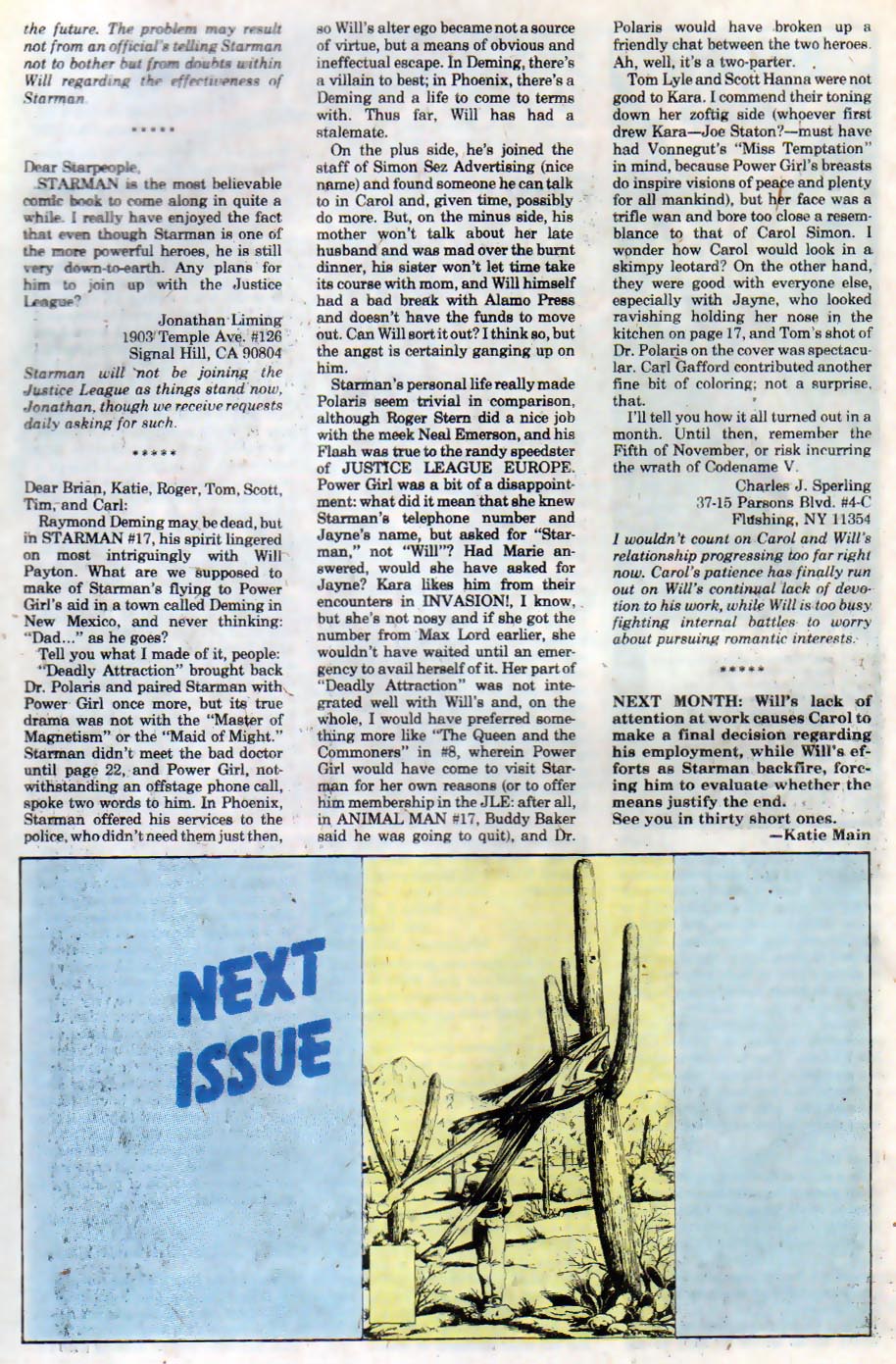 Starman (1988) Issue #20 #20 - English 25