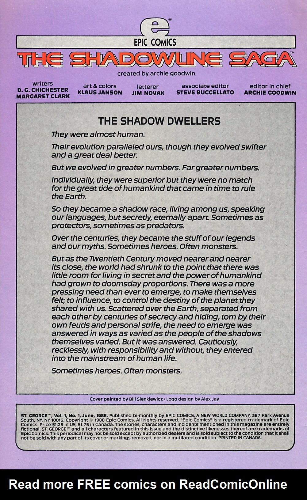 Read online St. George comic -  Issue #1 - 2