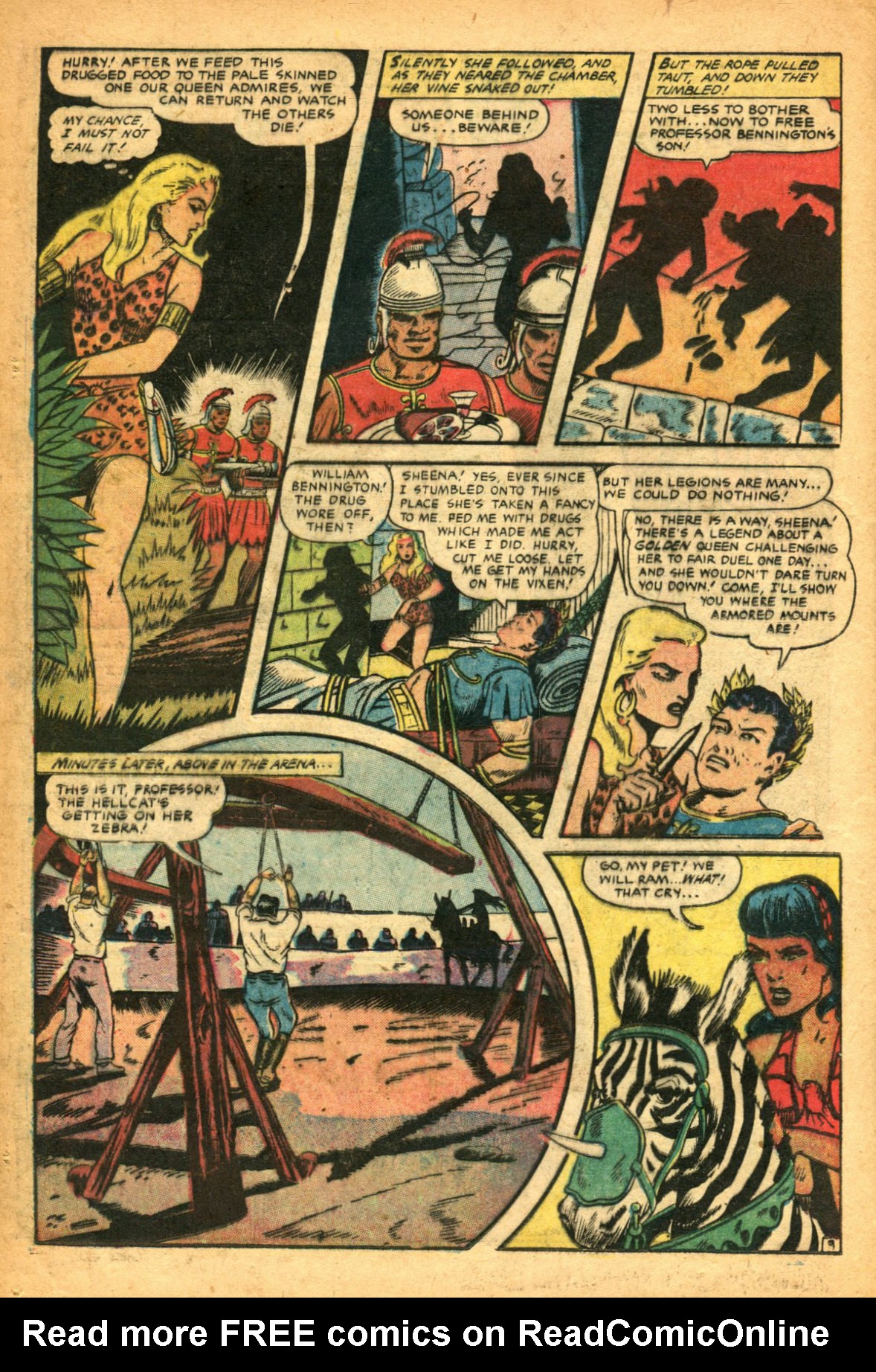 Read online Sheena, Queen of the Jungle (1942) comic -  Issue #14 - 12