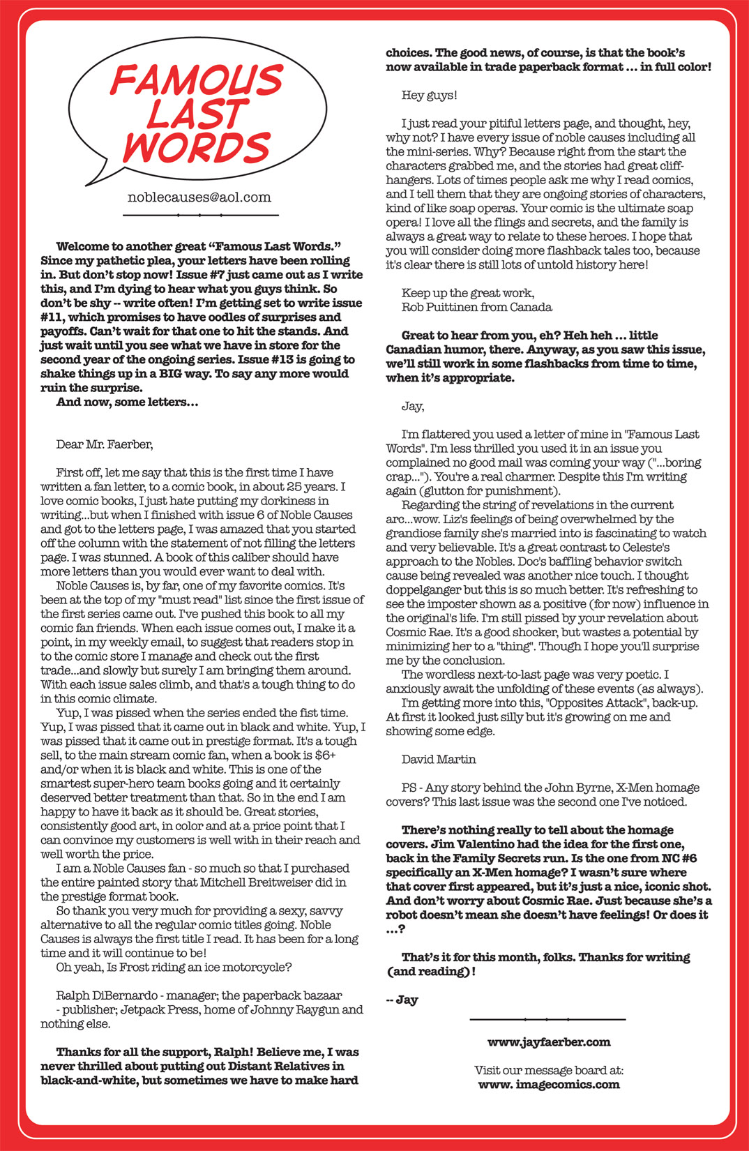 Read online Noble Causes (2004) comic -  Issue #9 - 31