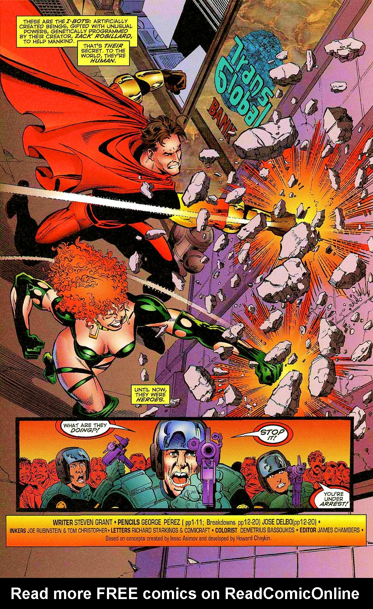 Read online Isaac Asimov's I-Bots comic -  Issue #3 - 3