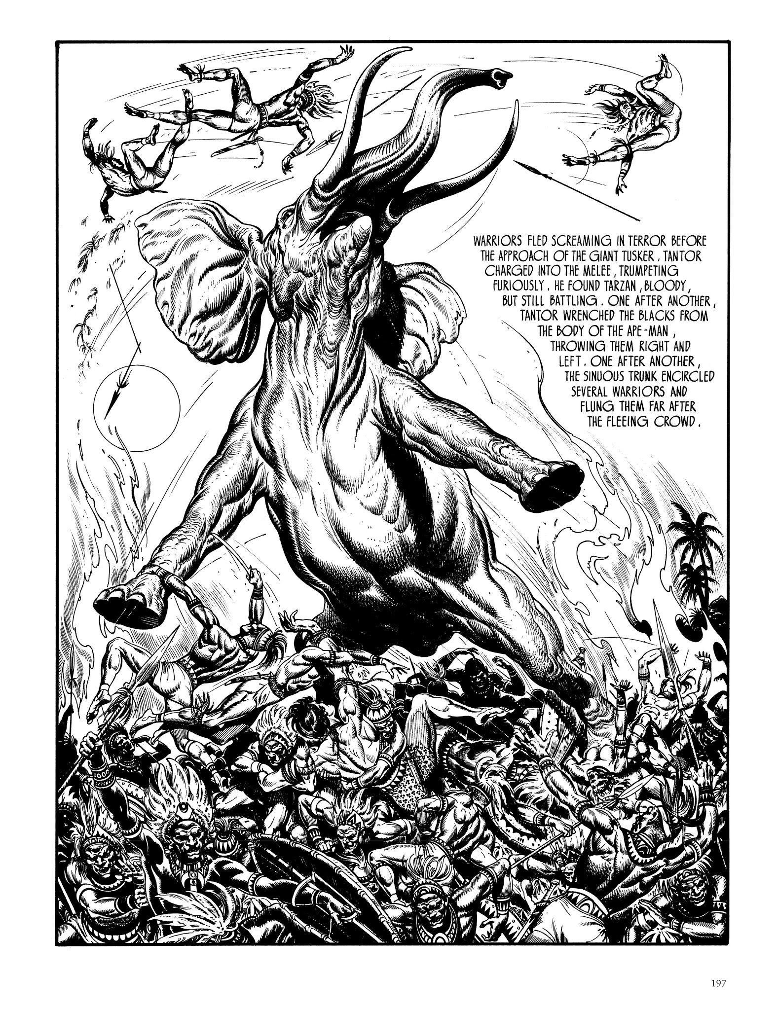 Read online Edgar Rice Burroughs' Tarzan: Burne Hogarth's Lord of the Jungle comic -  Issue # TPB - 196