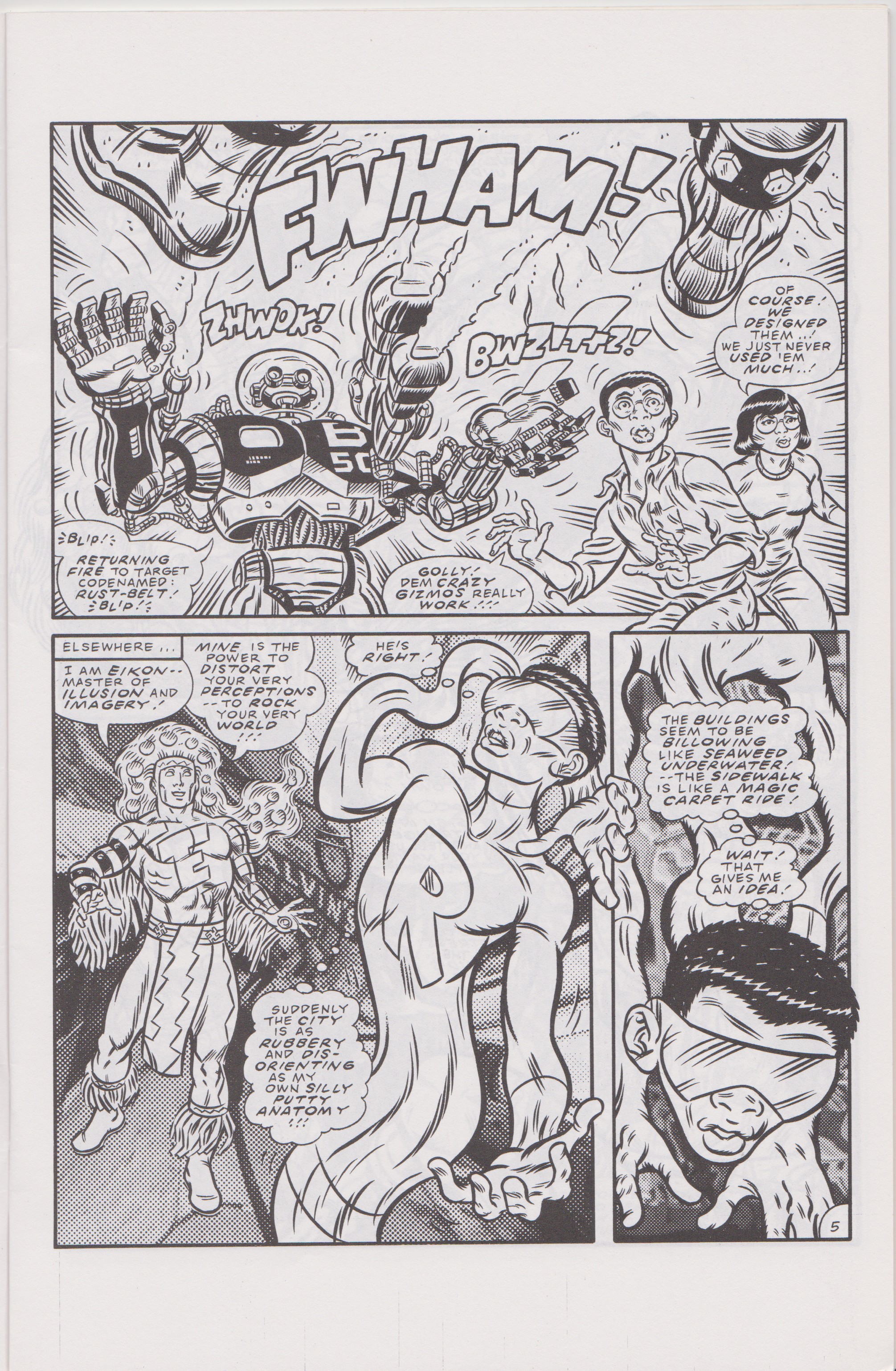 Read online Don Simpson's Bizarre Heroes comic -  Issue #6 - 7
