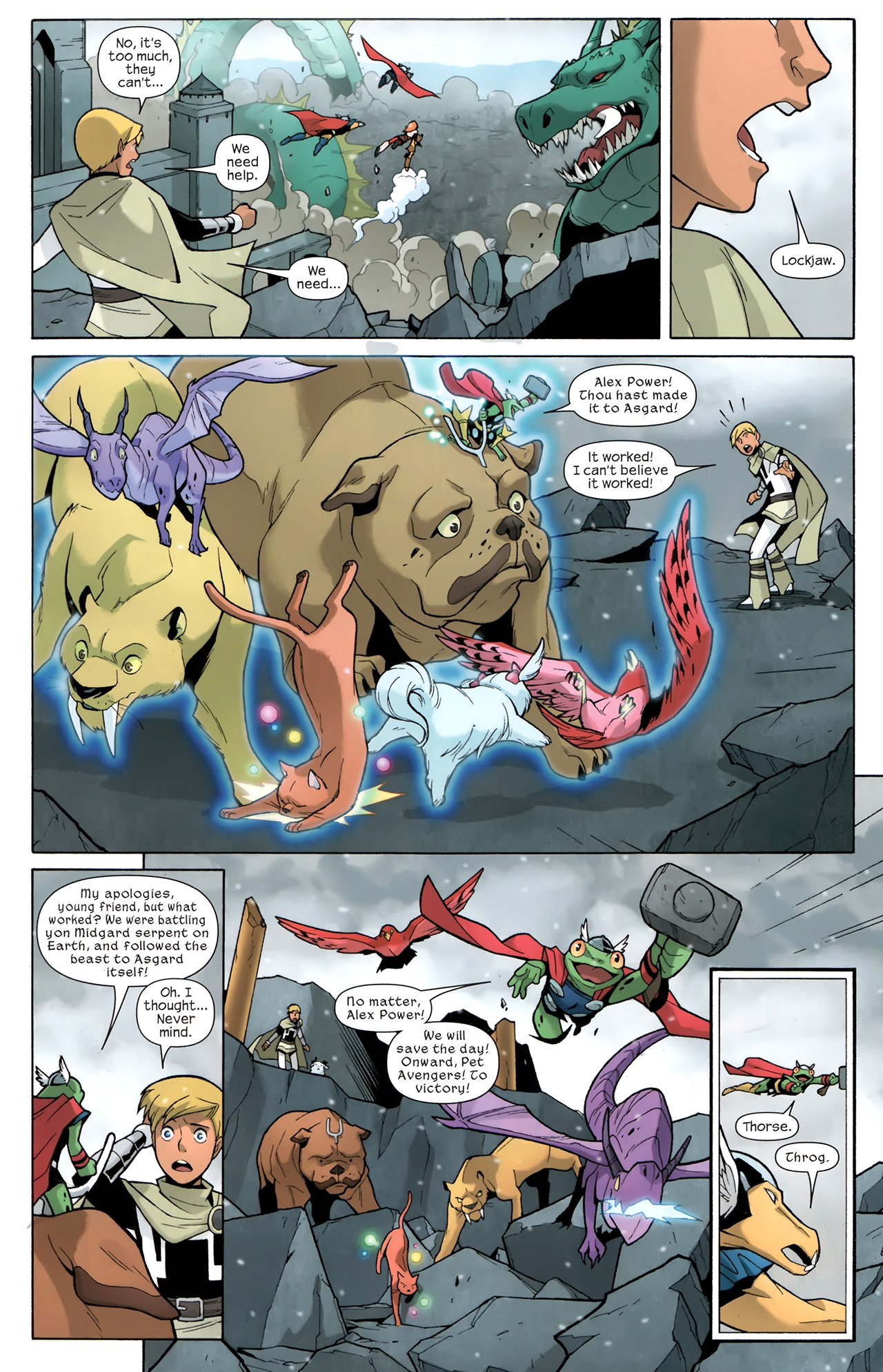 Read online Thor and the Warriors Four comic -  Issue #4 - 12