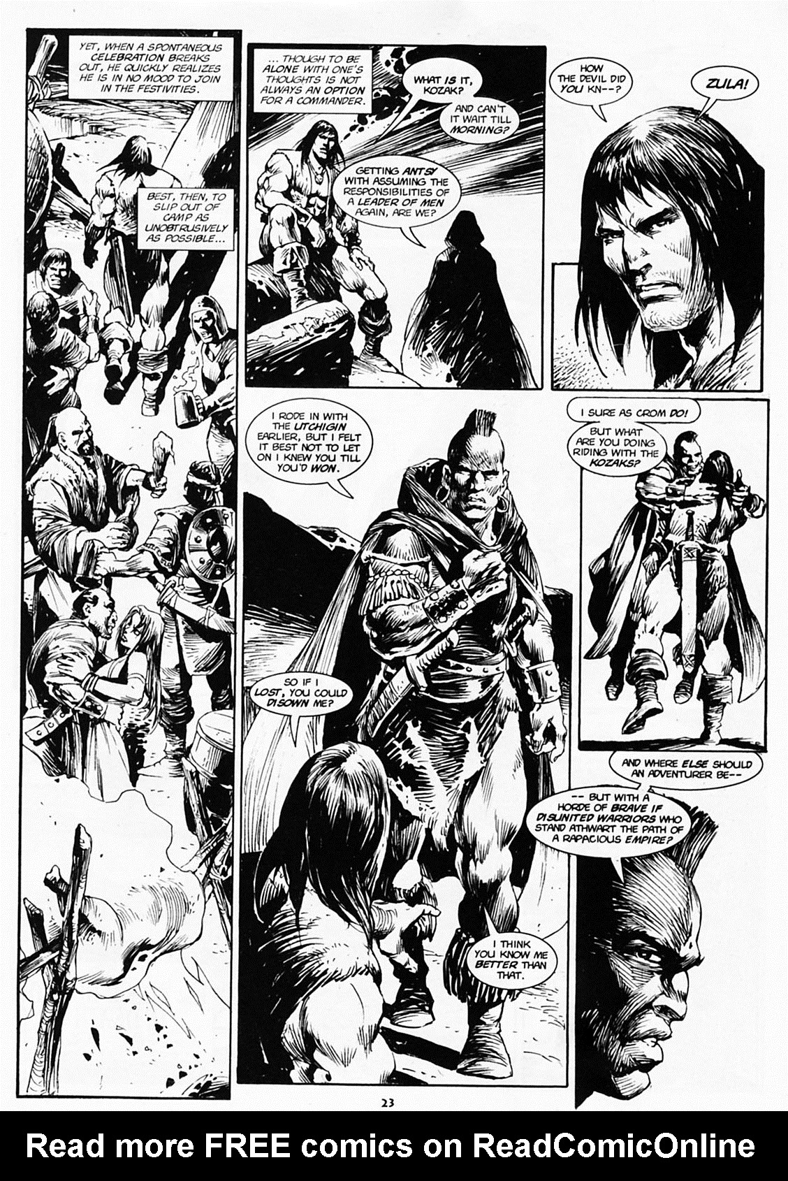 Read online The Savage Sword Of Conan comic -  Issue #218 - 22