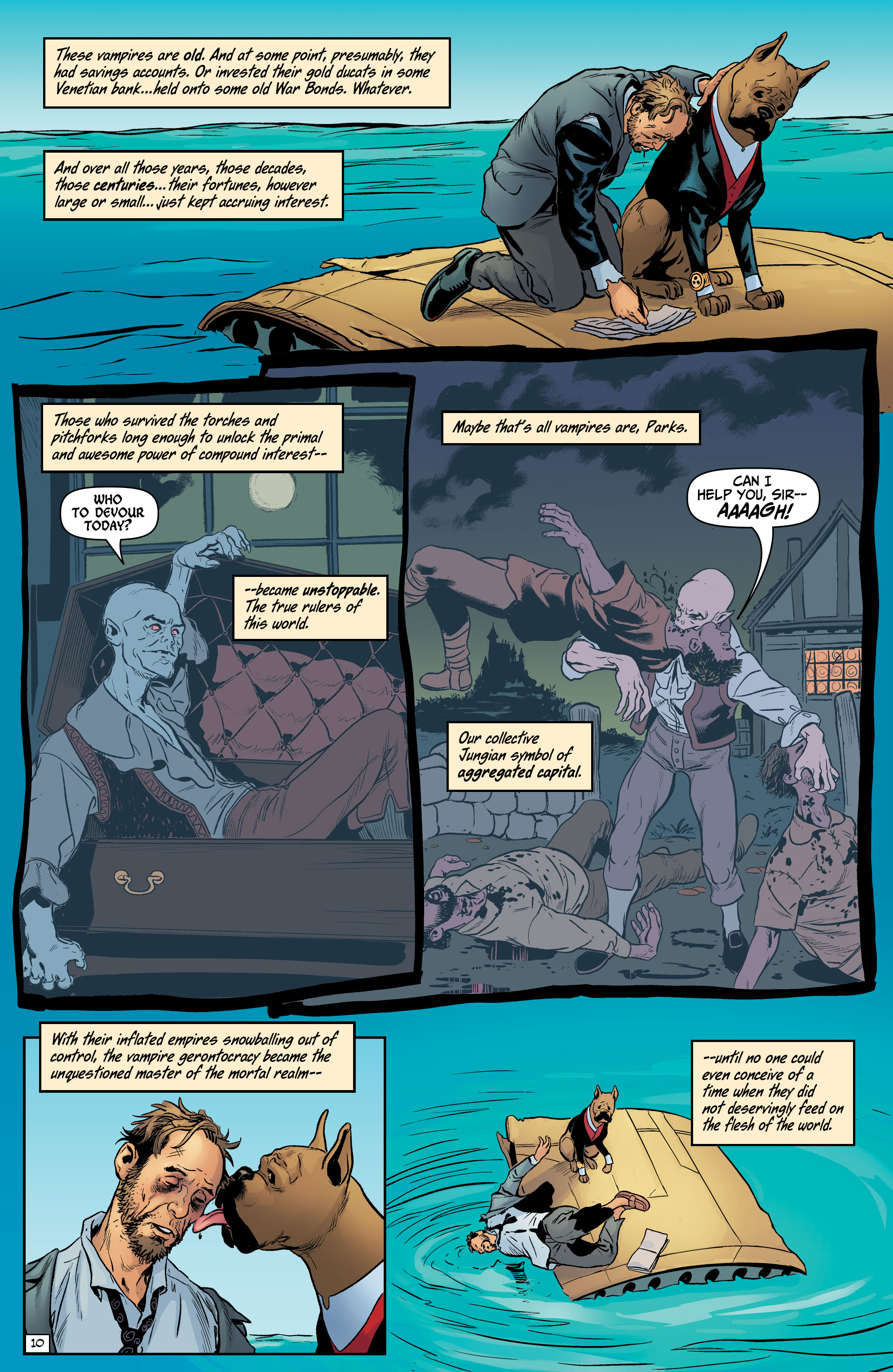 Read online Billionaire Island: Cult of Dogs comic -  Issue #6 - 12