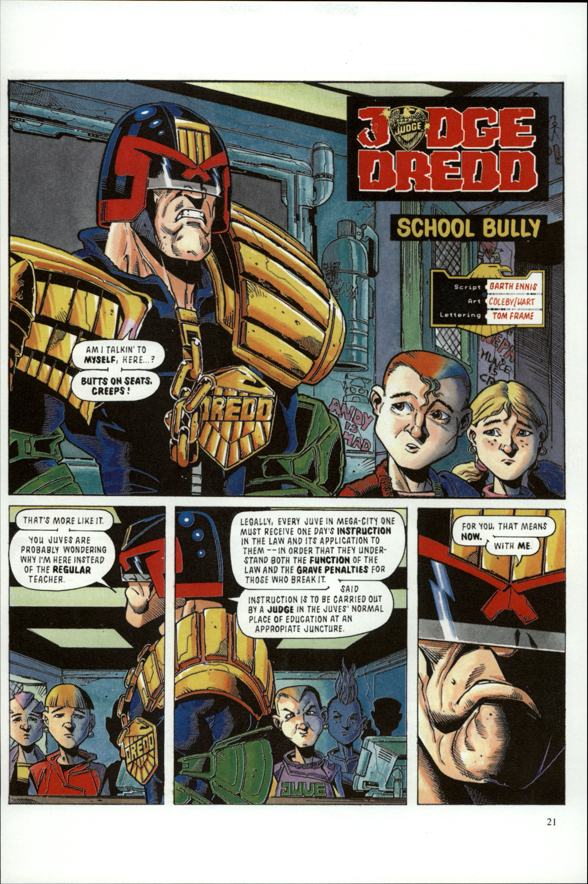 Read online Dredd Rules! comic -  Issue #13 - 23