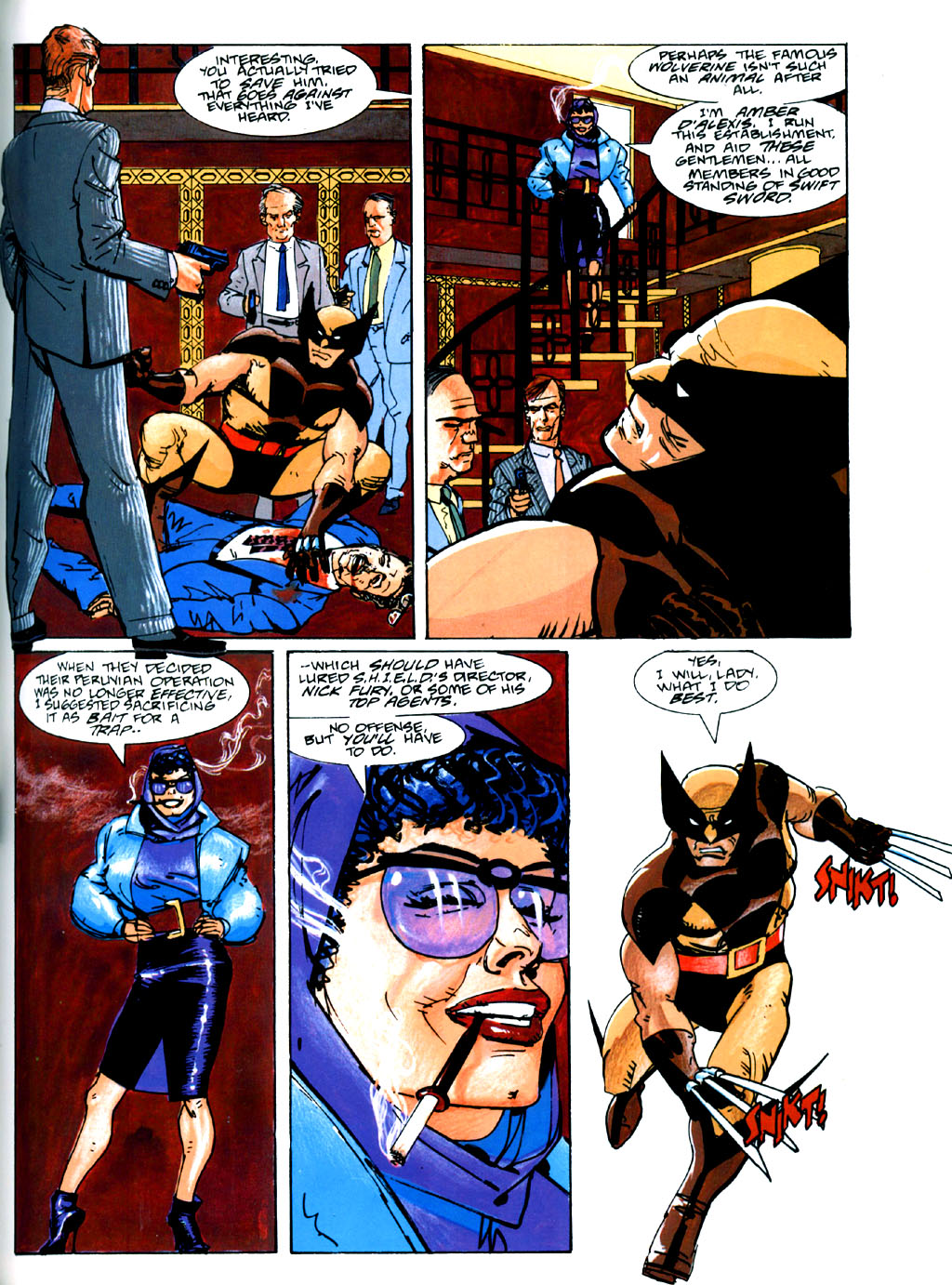 Read online Marvel Graphic Novel comic -  Issue #50 - Wolverine & Nick Fury - The Scorpio Connection - 38