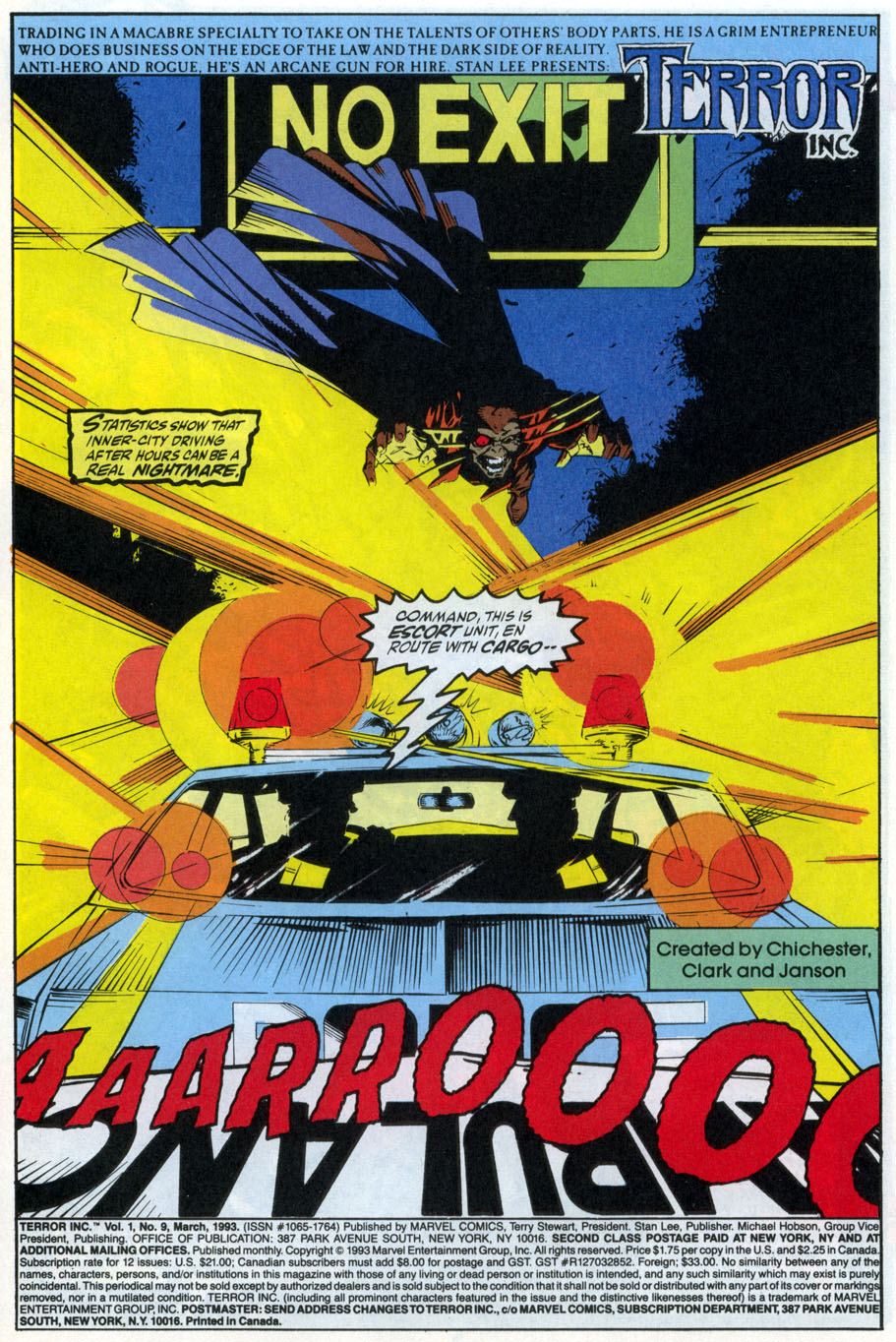 Read online Terror Inc. (1992) comic -  Issue #9 - 2