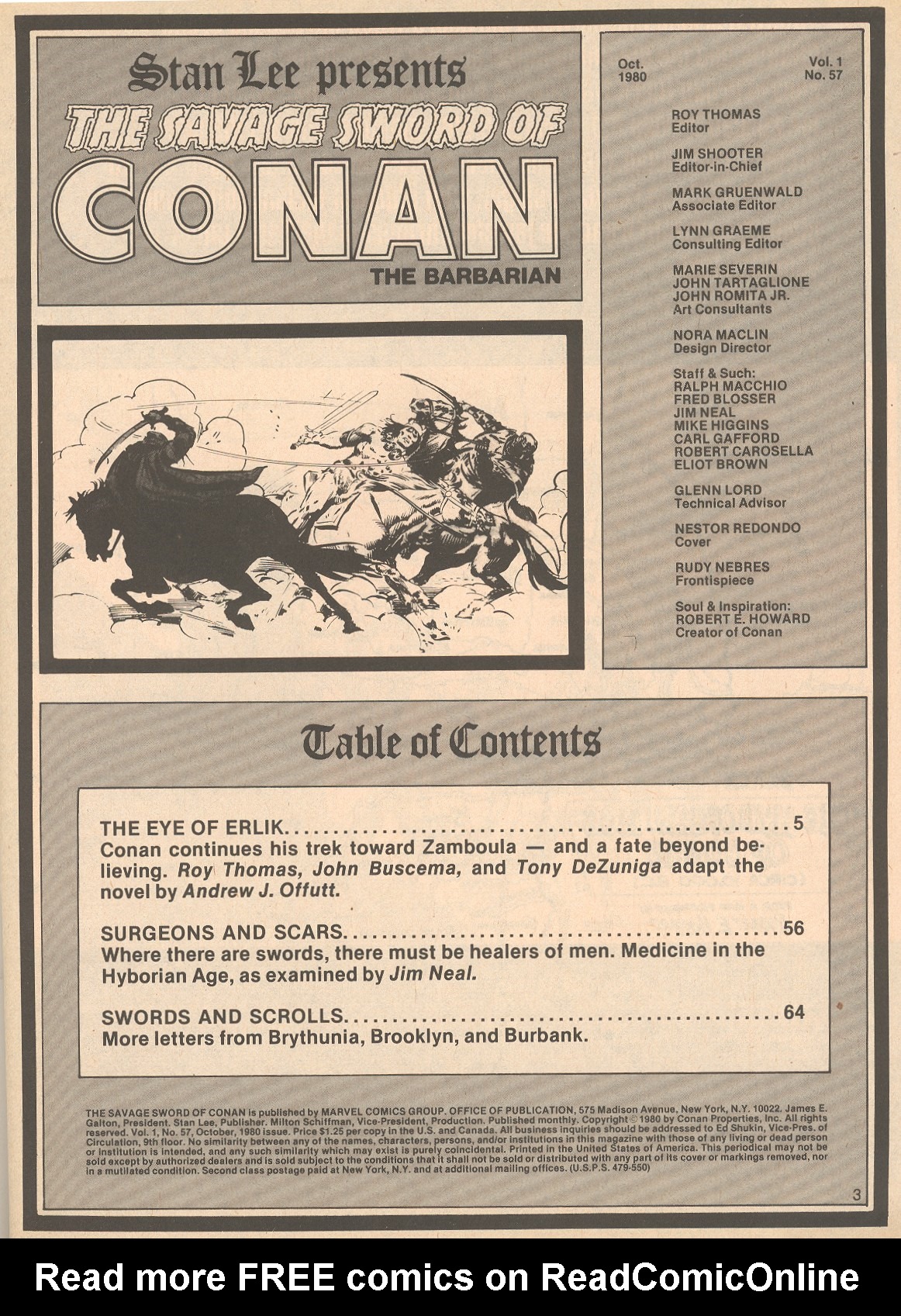 Read online The Savage Sword Of Conan comic -  Issue #57 - 3