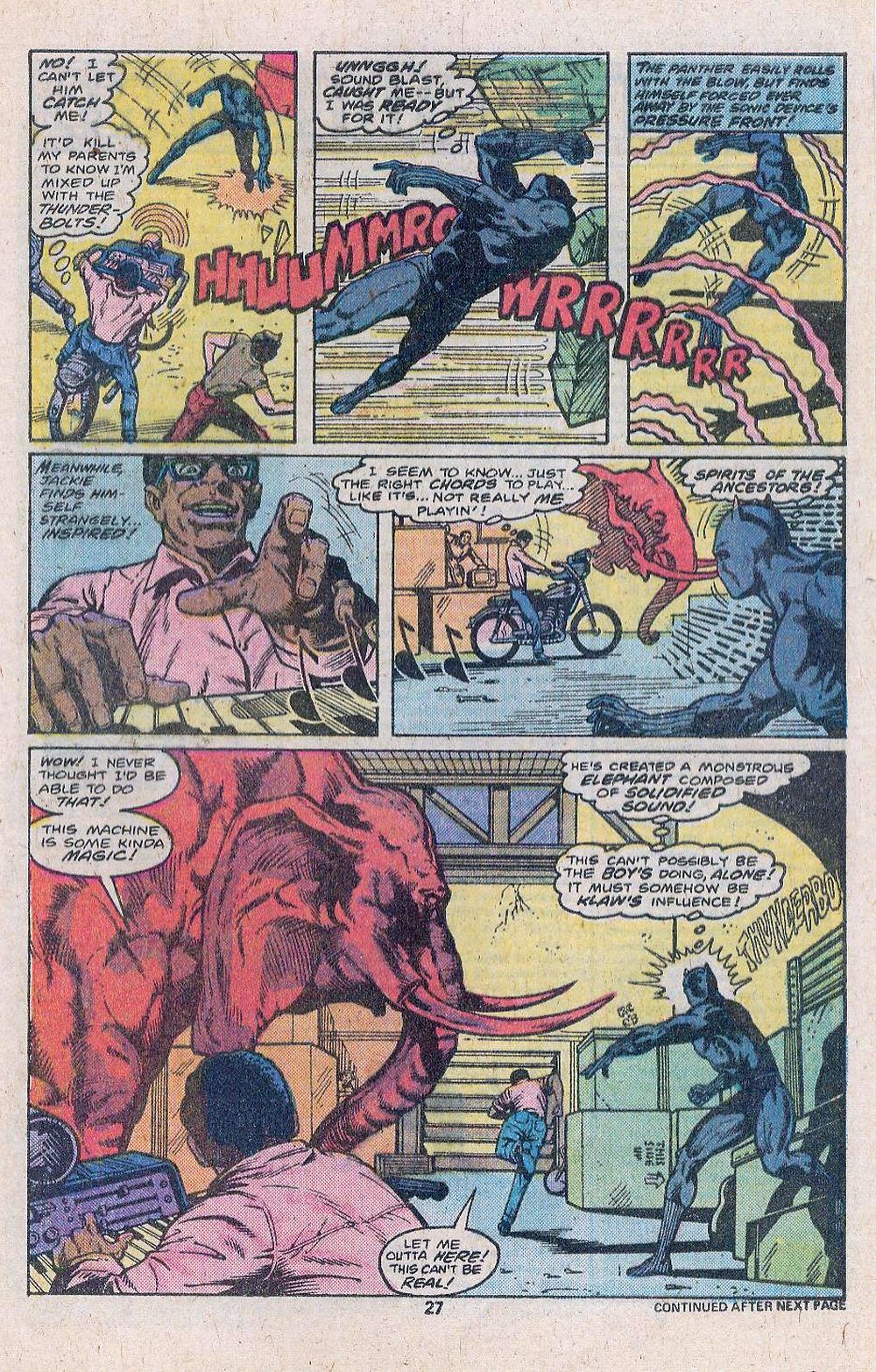 Read online Black Panther (1977) comic -  Issue #14 - 29
