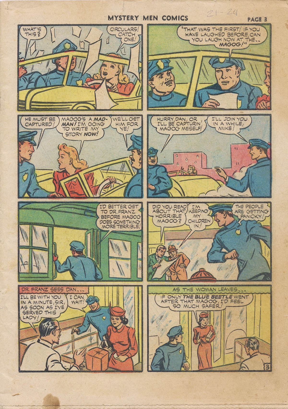 Read online Mystery Men Comics comic -  Issue #22 - 7