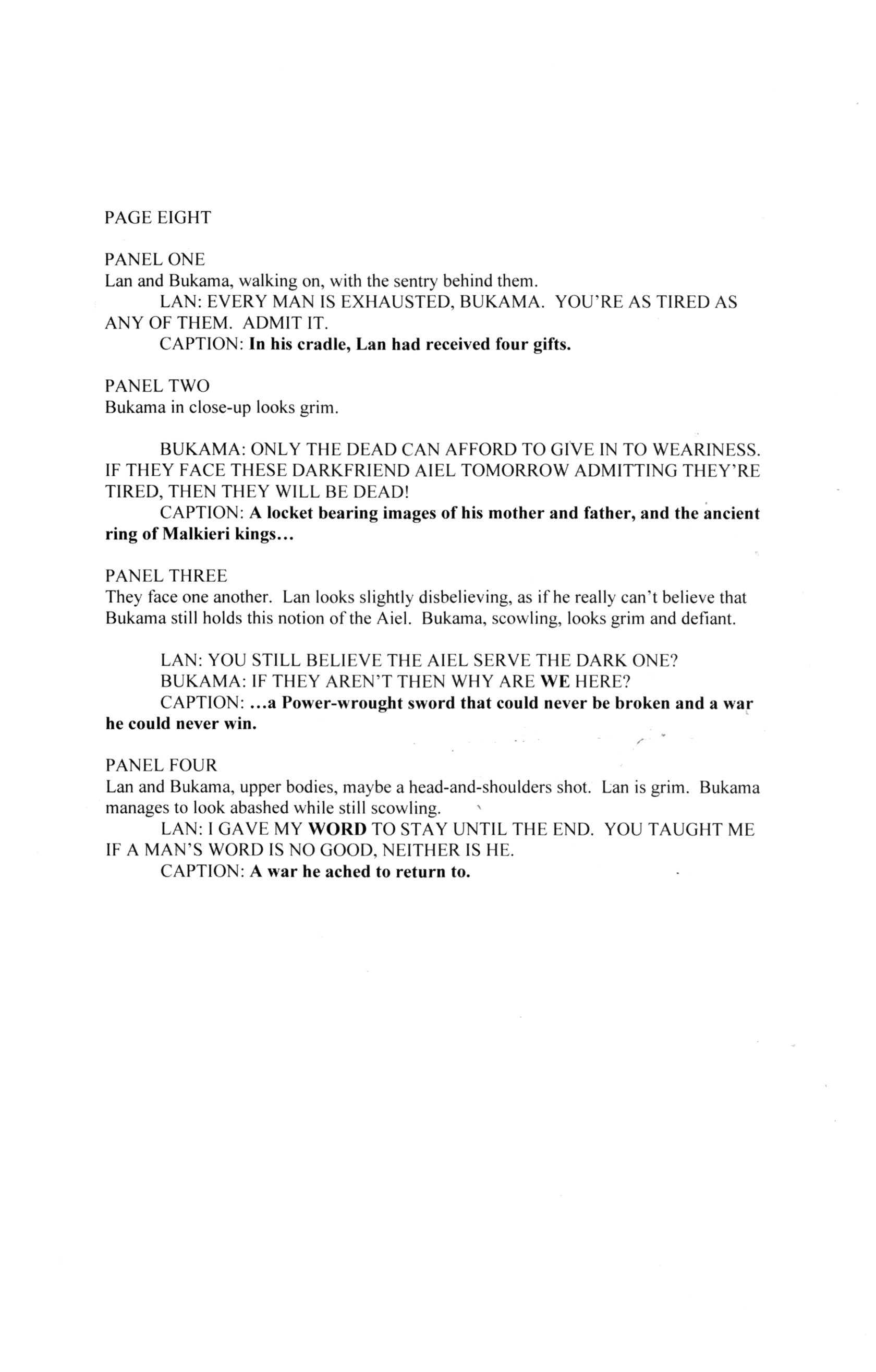 Read online Robert Jordan's The Wheel of Time: New Spring comic -  Issue #0 - 18