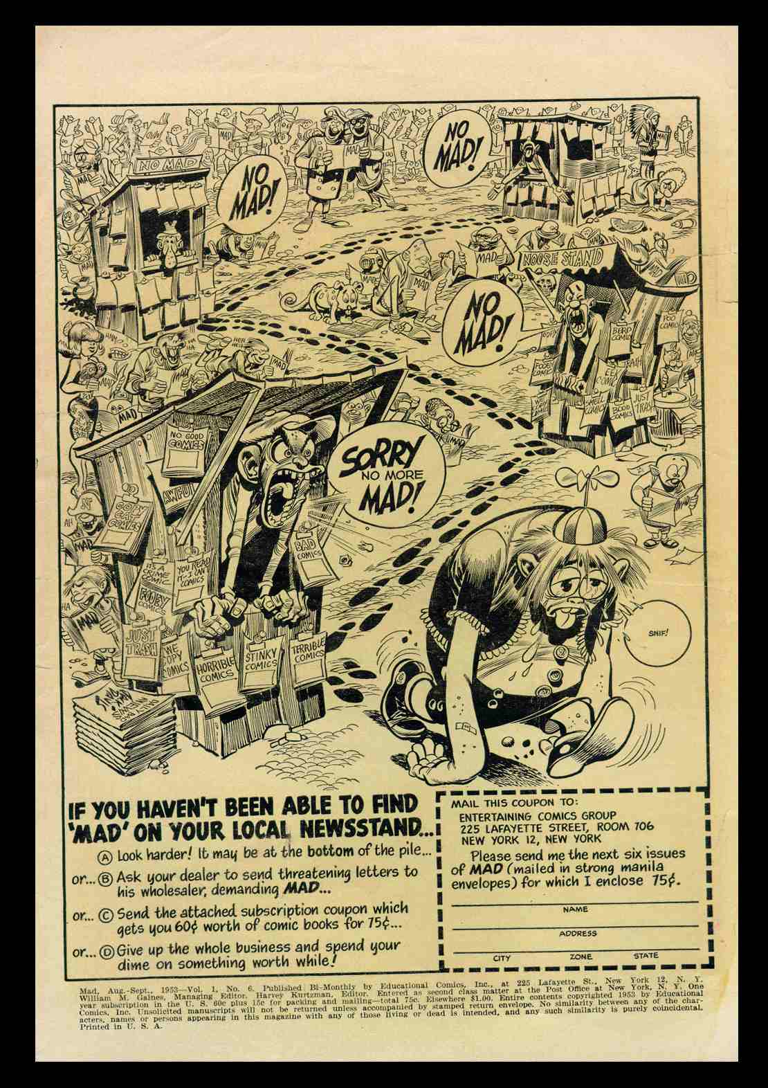 Read online MAD comic -  Issue #6 - 2