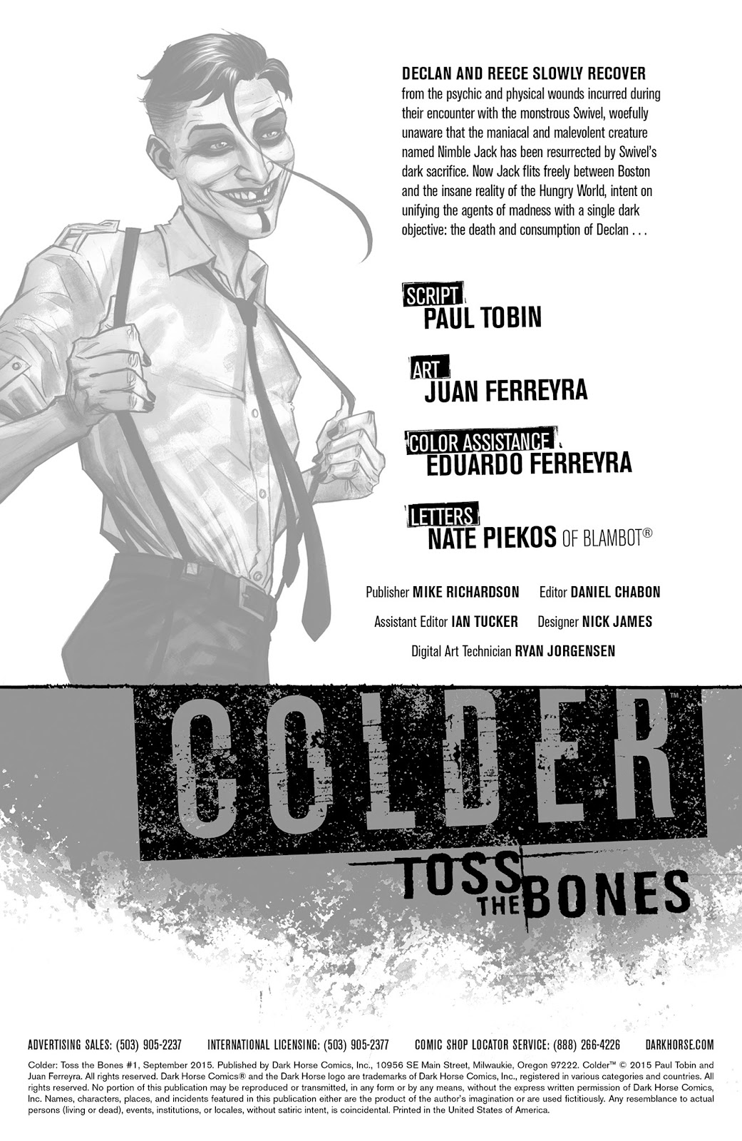 Colder: Toss the Bones issue 1 - Page 2