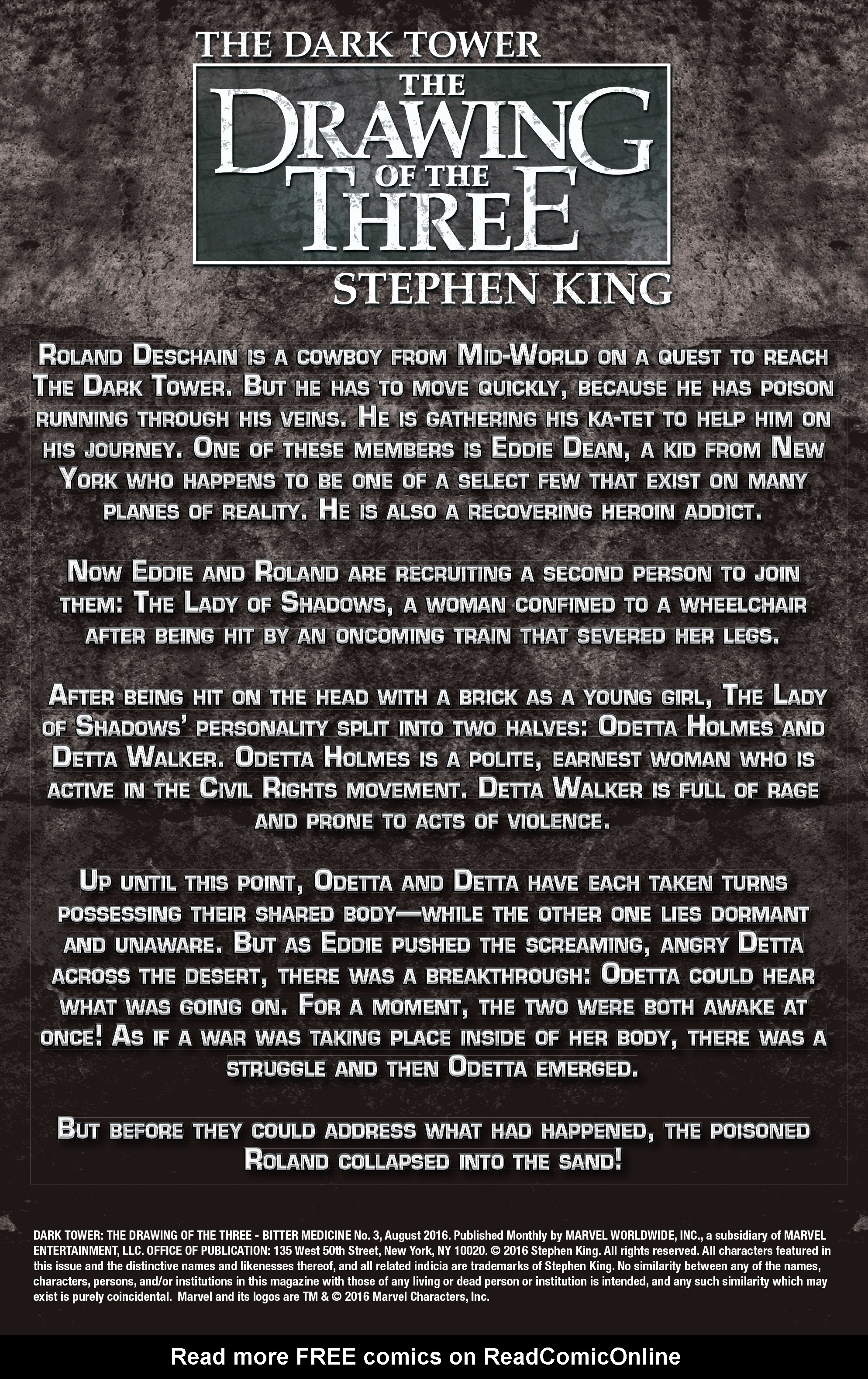 Read online Dark Tower: The Drawing of the Three - Bitter Medicine comic -  Issue #3 - 2