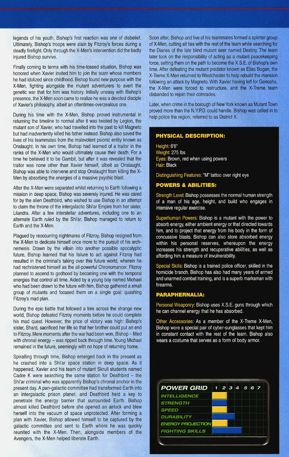 Official Handbook of the Marvel Universe: X-Men 2004 issue Full - Page 6