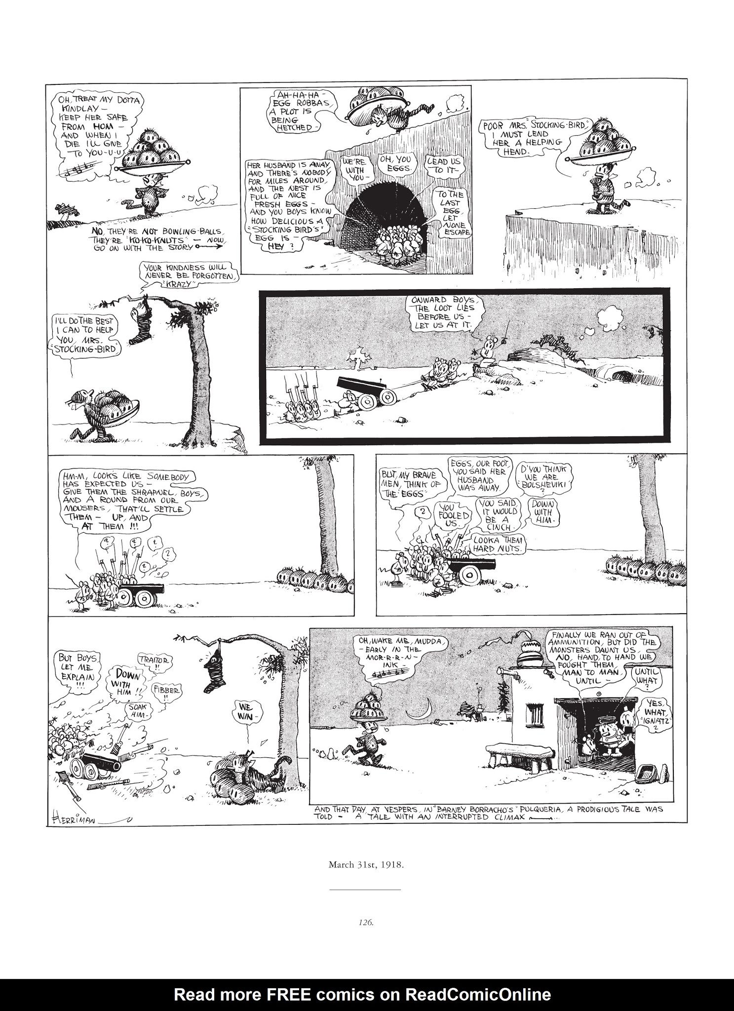 Read online Krazy & Ignatz comic -  Issue # TPB 1 - 126