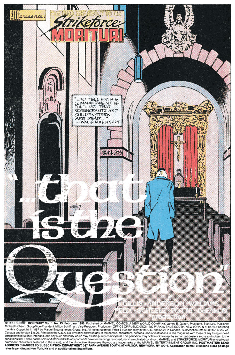 Read online Strikeforce: Morituri comic -  Issue #15 - 2