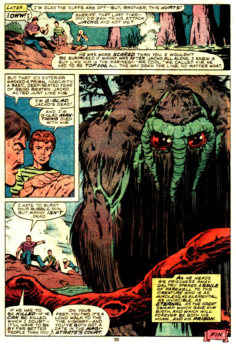 Read online Man-Thing (1979) comic -  Issue #6 - 18