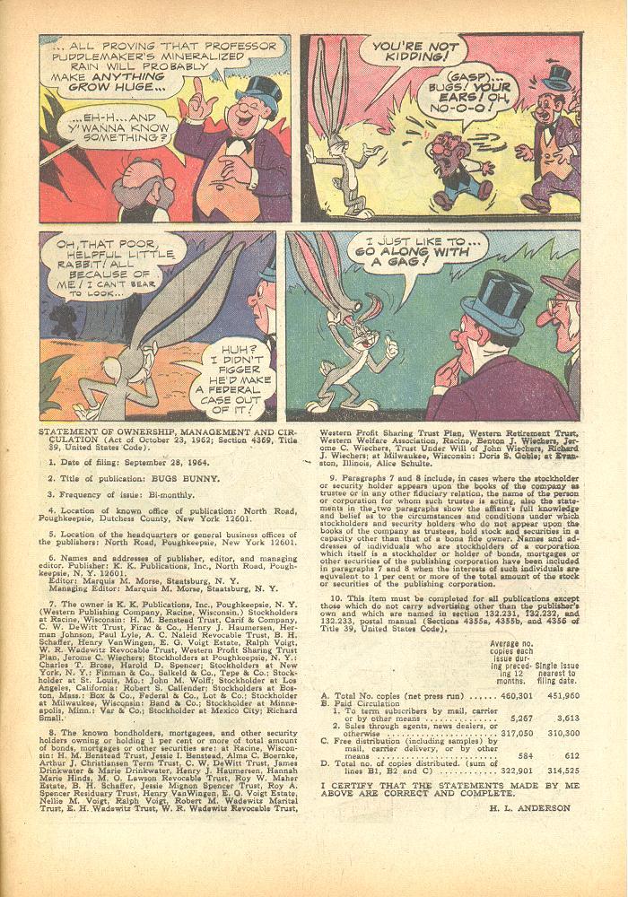 Read online Bugs Bunny comic -  Issue #98 - 32