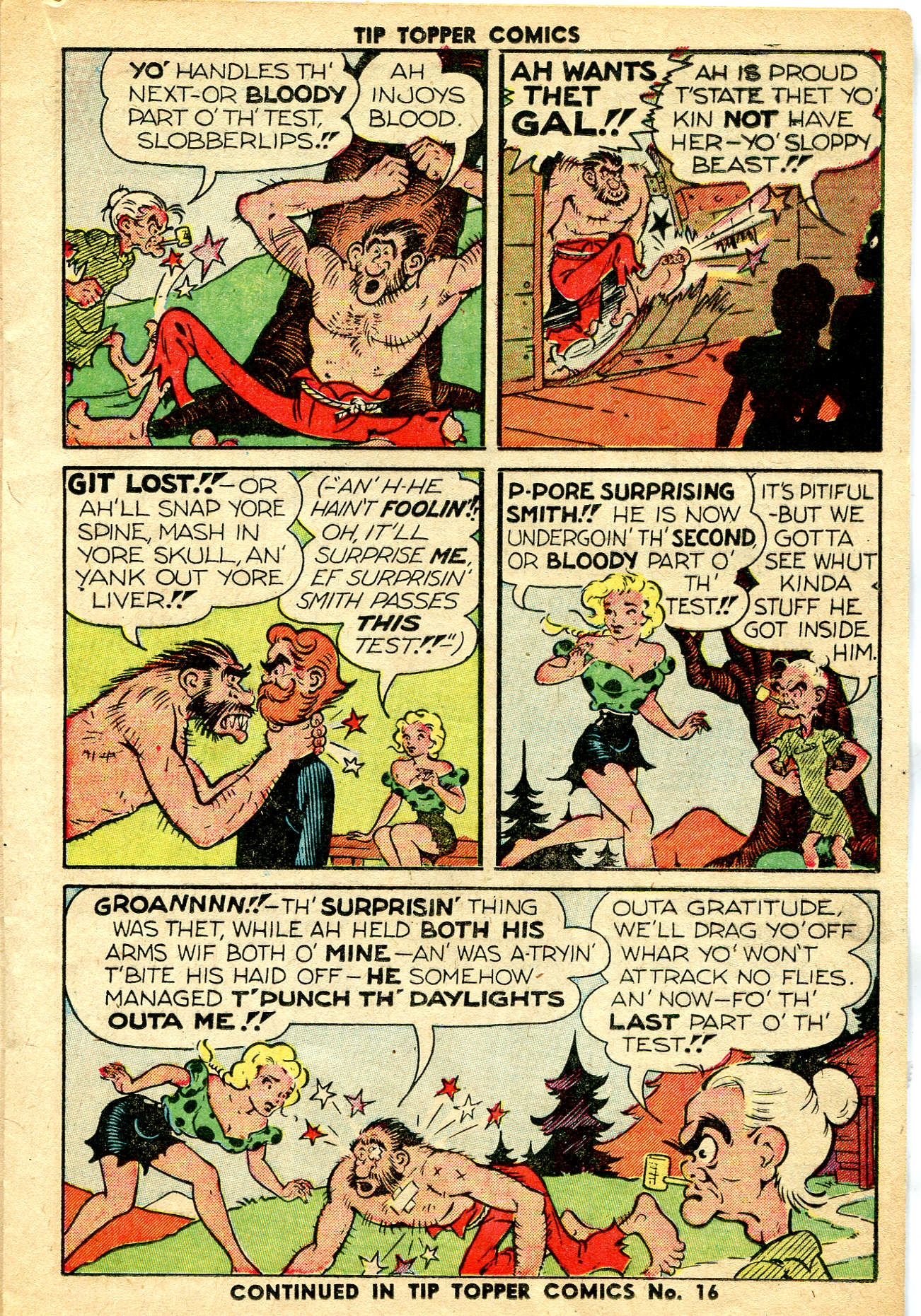 Read online Tip Topper Comics comic -  Issue #15 - 17