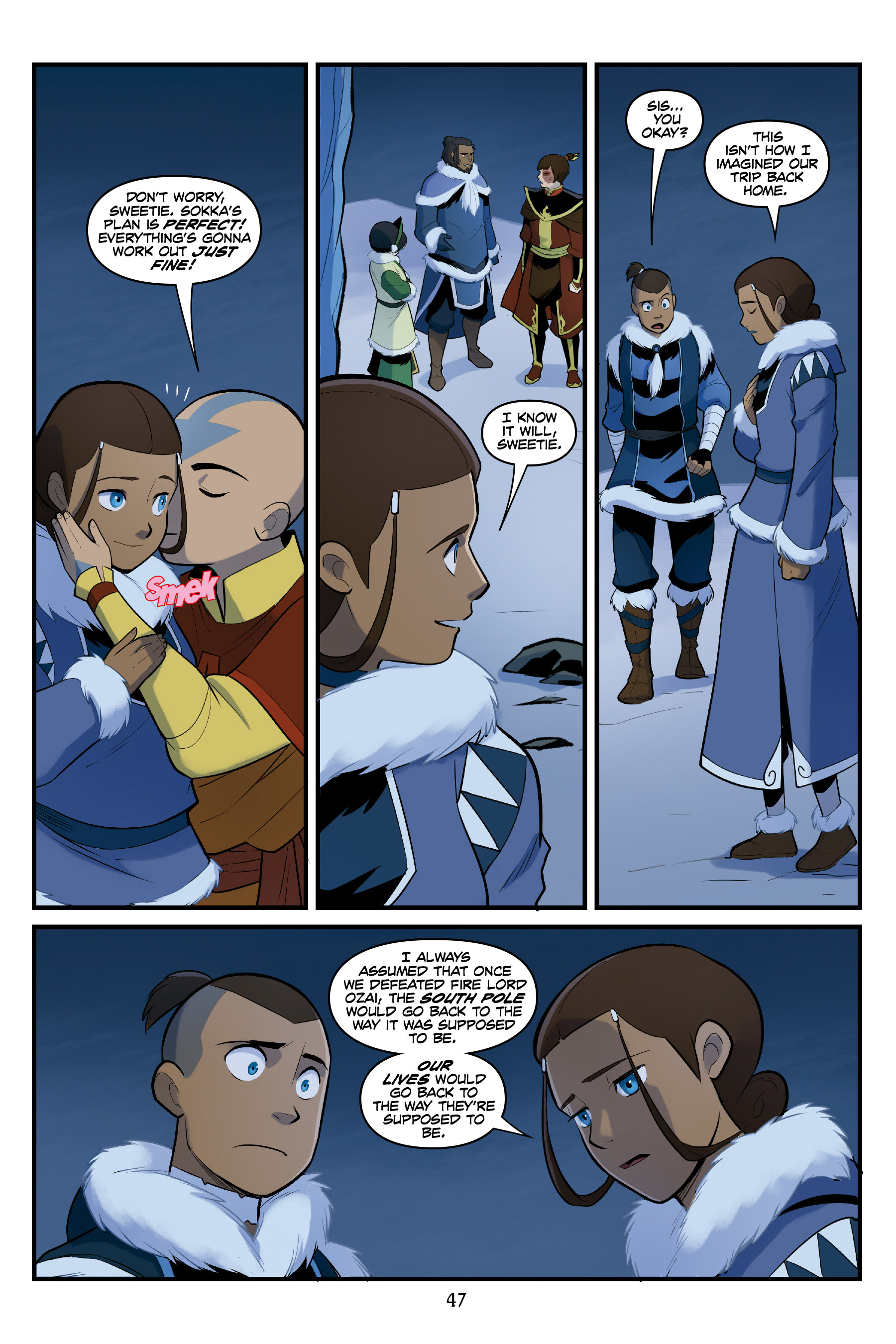 Read online Nickelodeon Avatar: The Last Airbender - North and South comic -  Issue #3 - 47