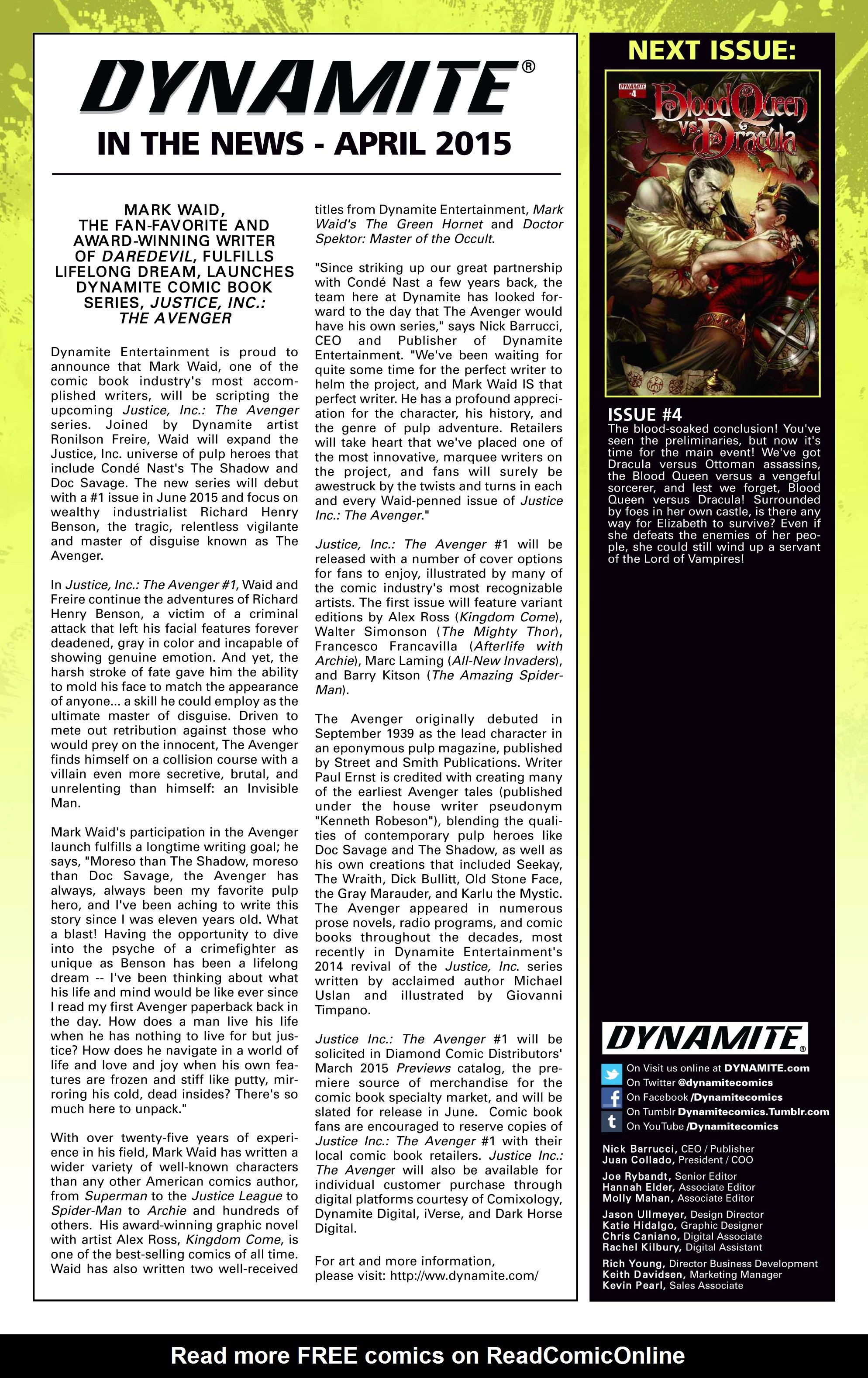 Read online Blood Queen Vs. Dracula comic -  Issue #3 - 25