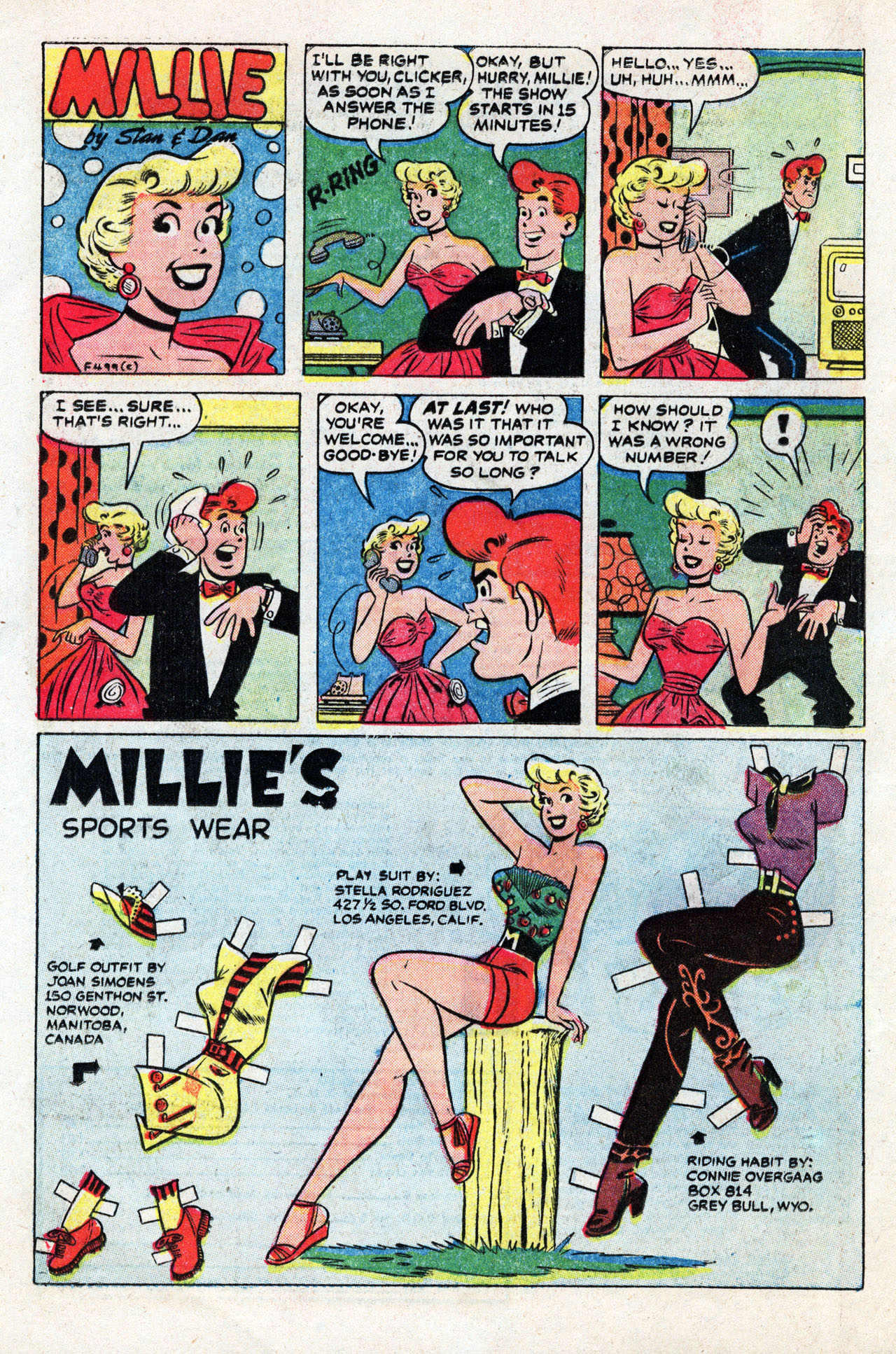 Read online Millie the Model comic -  Issue #59 - 16