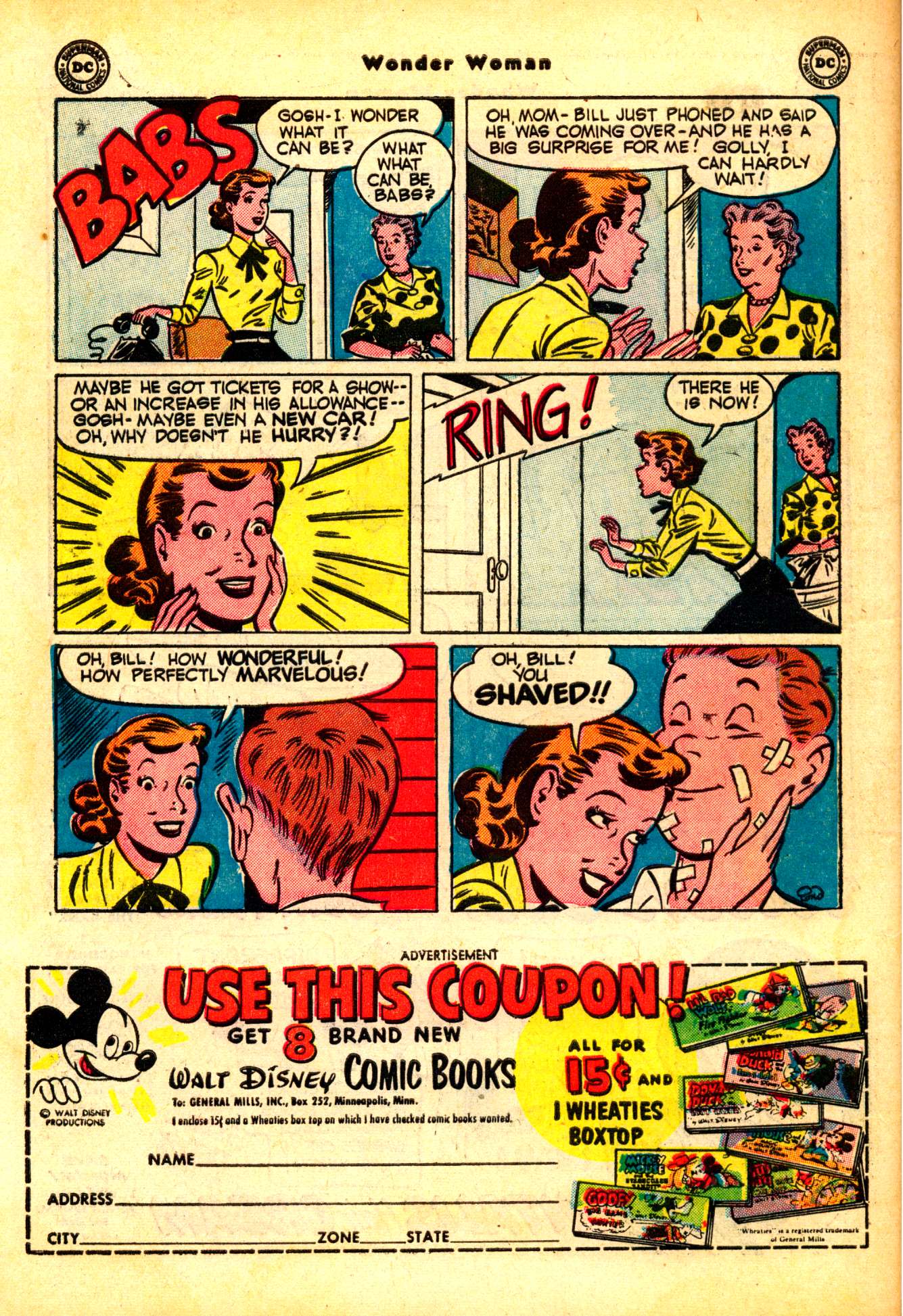 Read online Wonder Woman (1942) comic -  Issue #49 - 50