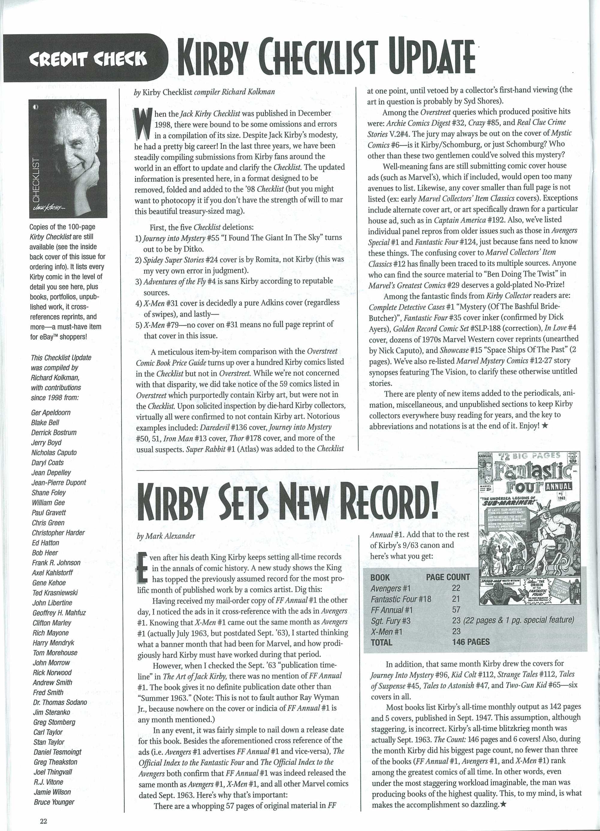 Read online The Jack Kirby Collector comic -  Issue #32 - 24