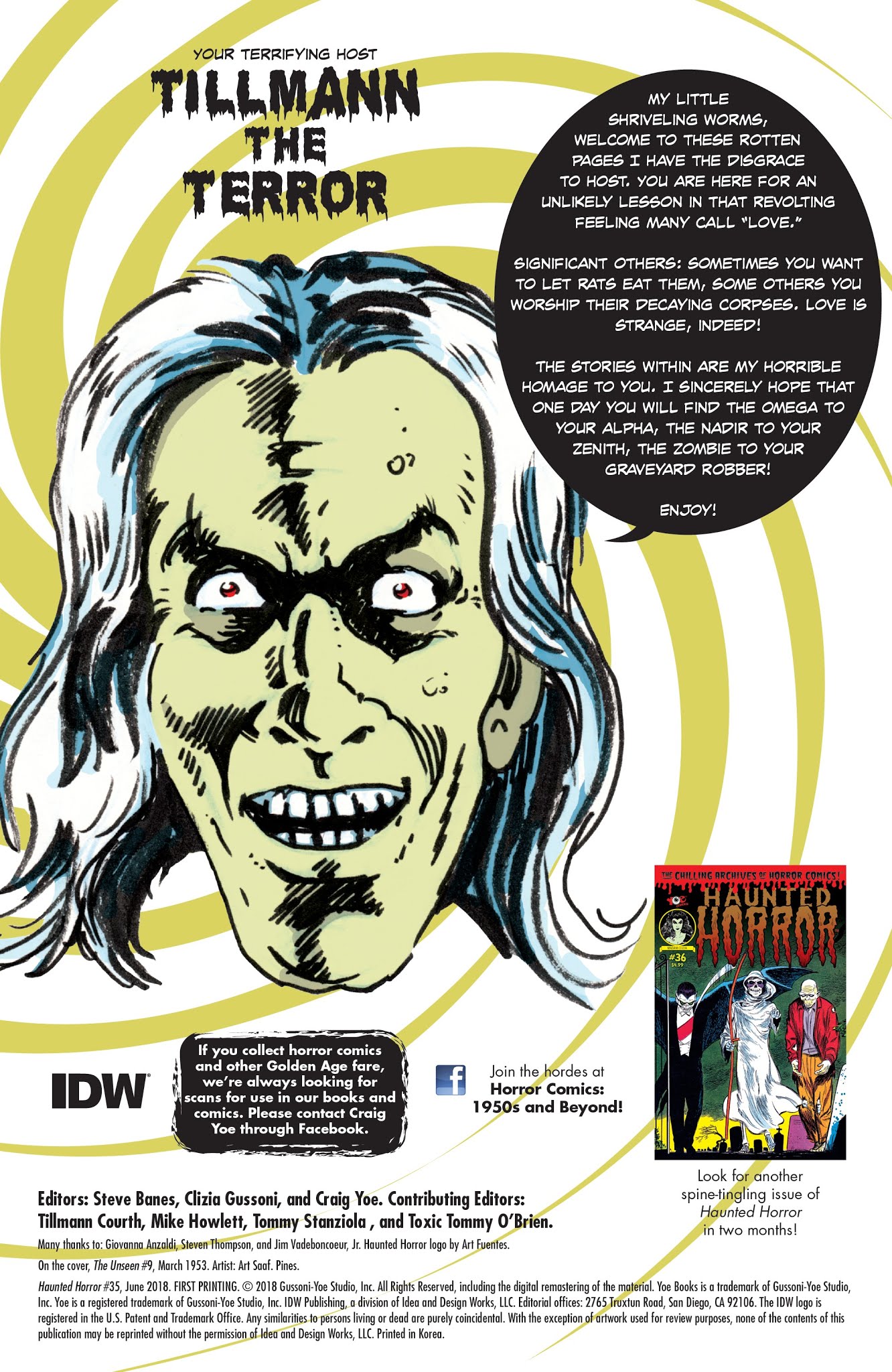 Read online Haunted Horror comic -  Issue #35 - 2