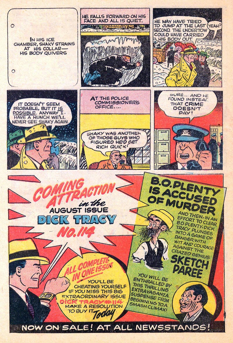 Read online Dick Tracy comic -  Issue #113 - 22