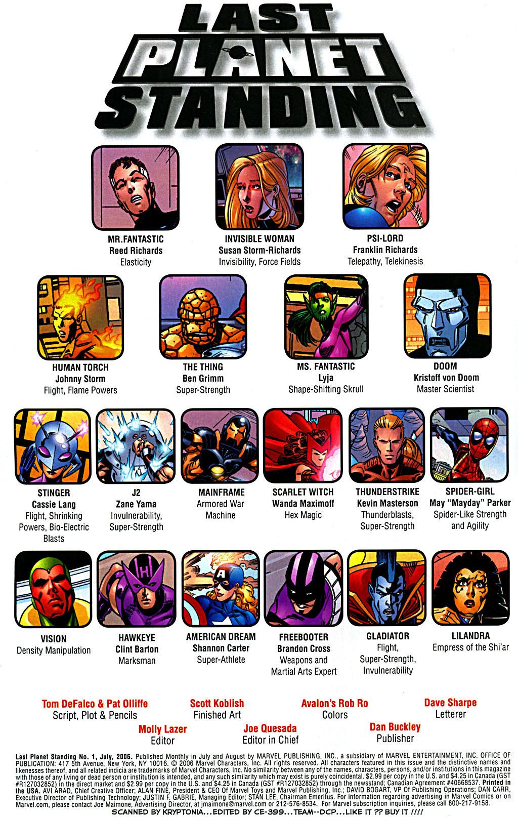 Read online Last Planet Standing comic -  Issue #1 - 6