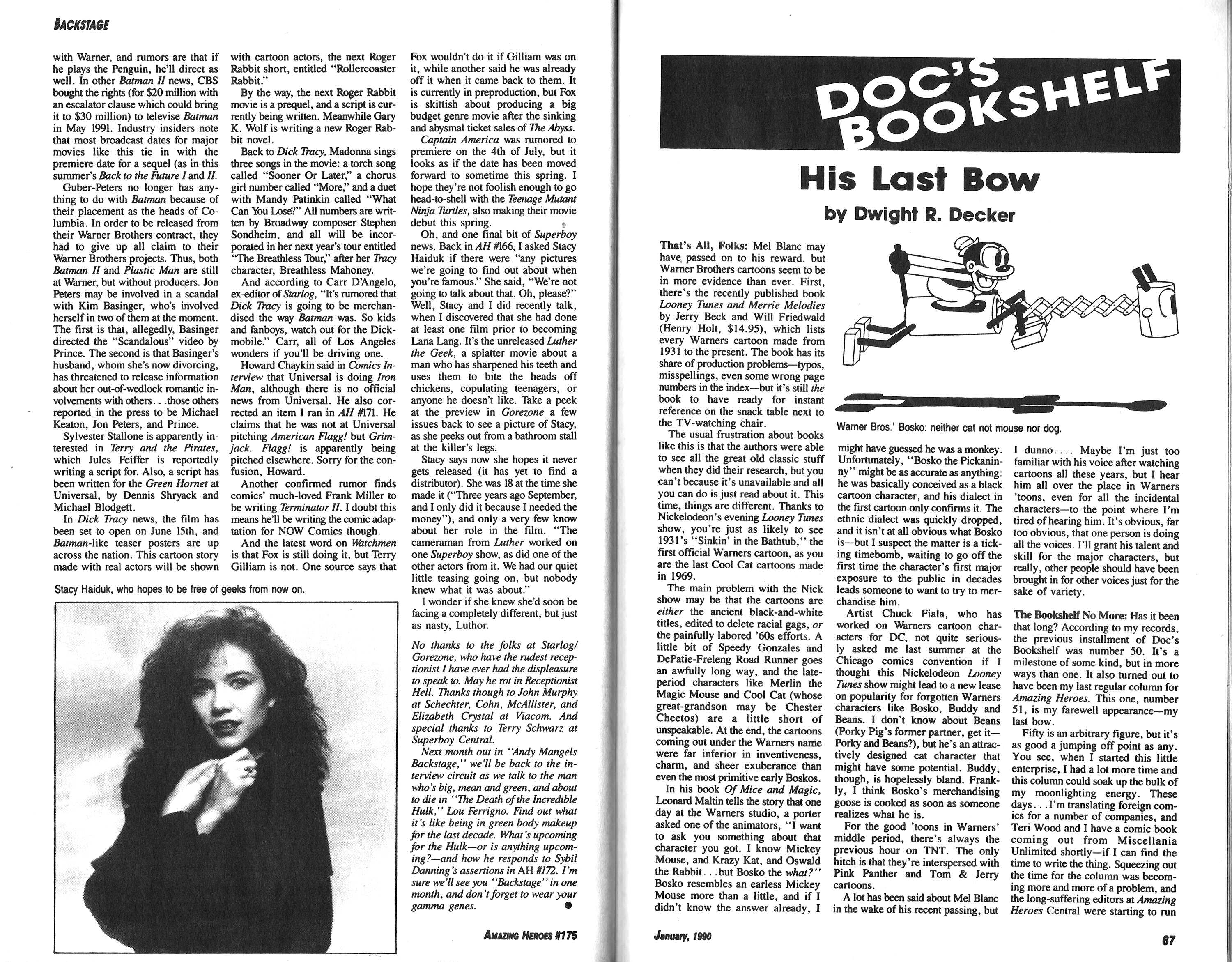 Read online Amazing Heroes comic -  Issue #175 - 34