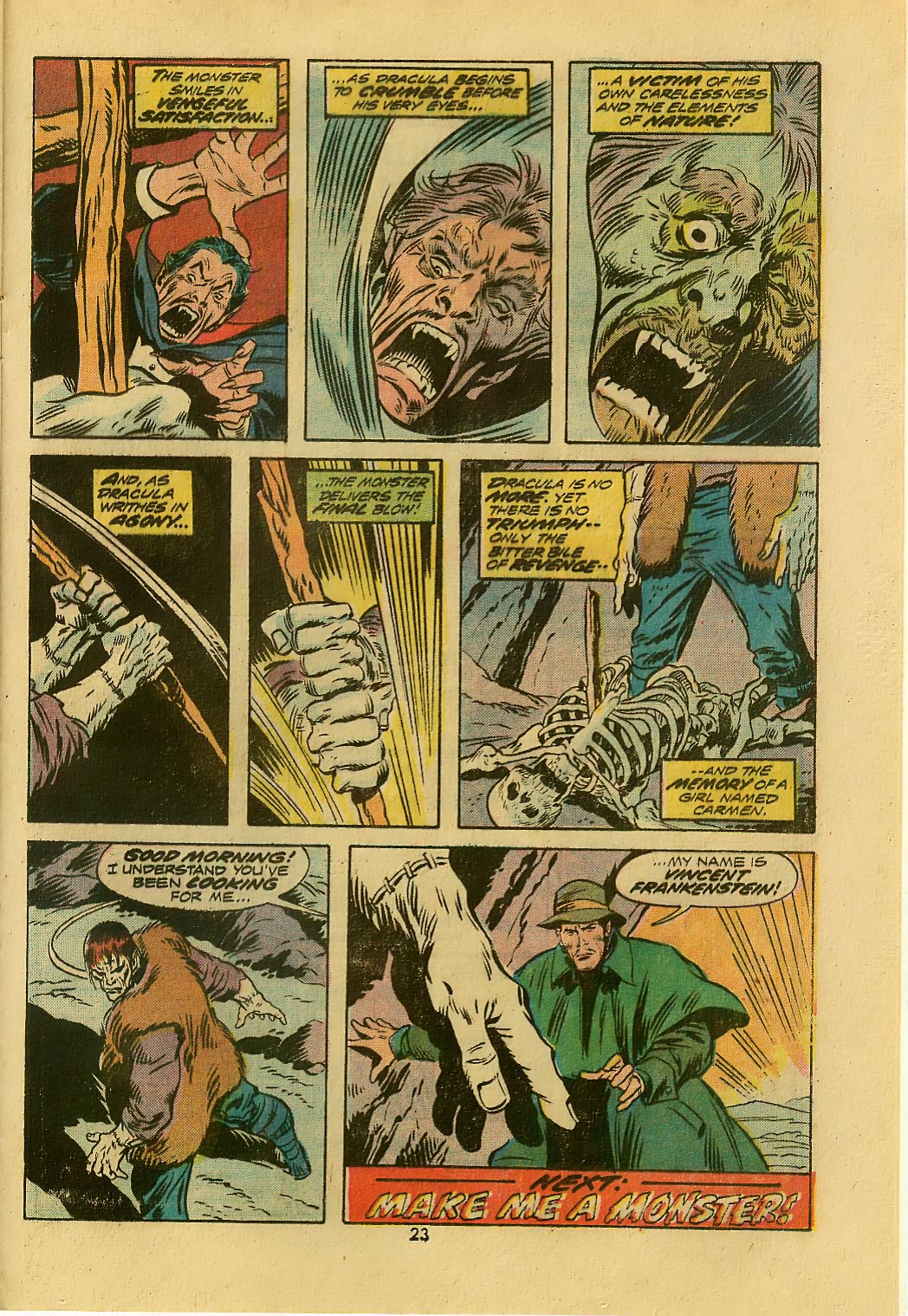 Read online Frankenstein (1973) comic -  Issue #9 - 17