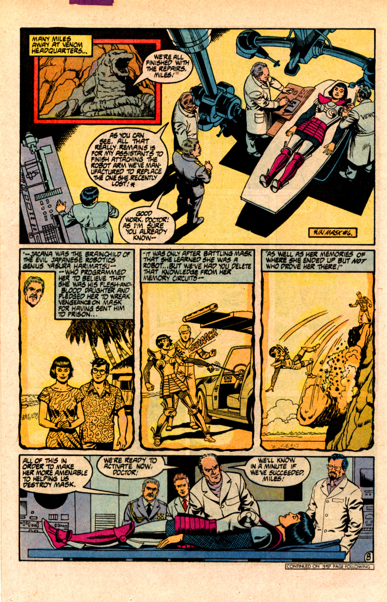 Read online MASK (1987) comic -  Issue #9 - 12