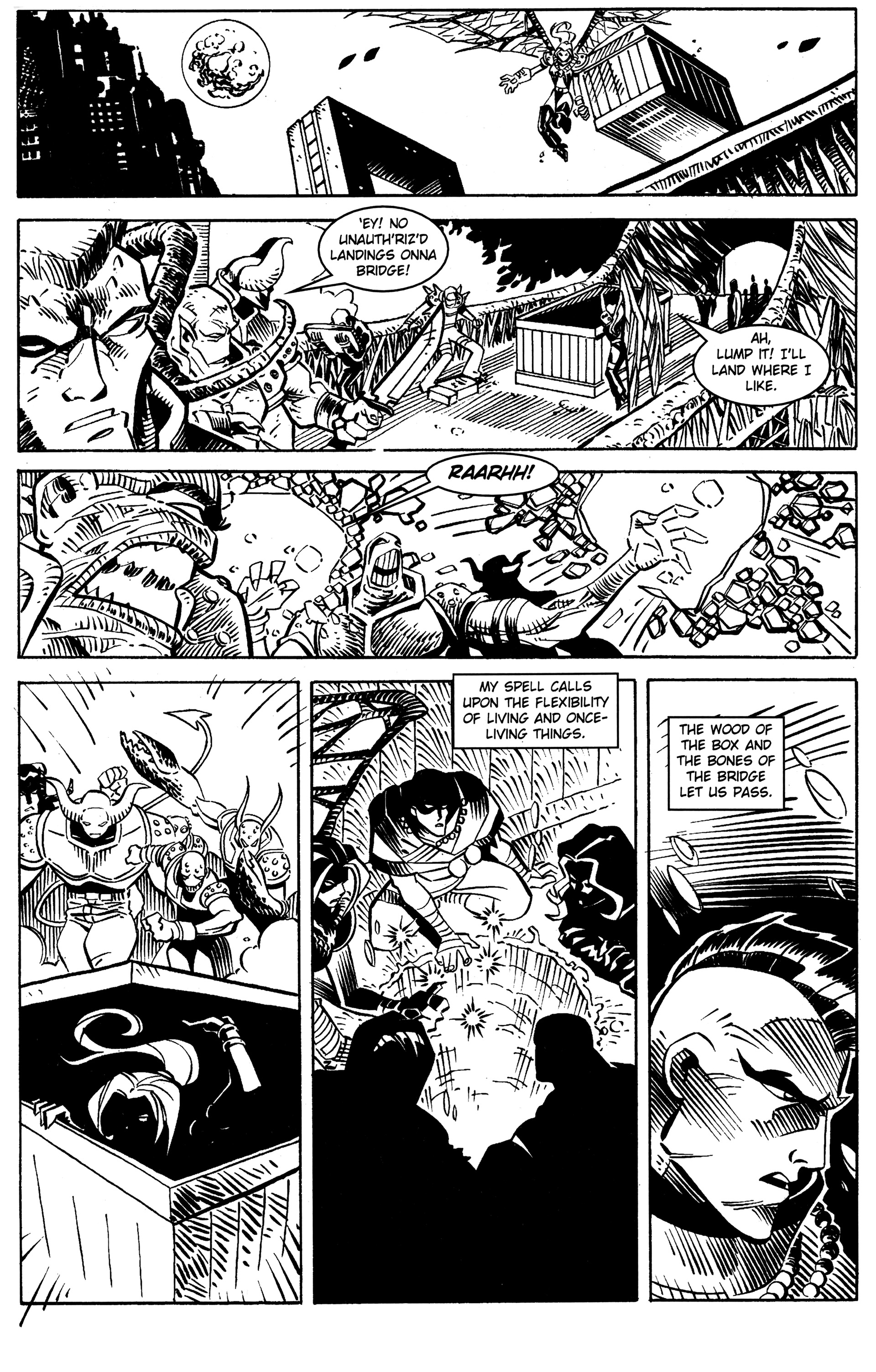 Read online Warrior Nun: Black & White comic -  Issue #16 - 5