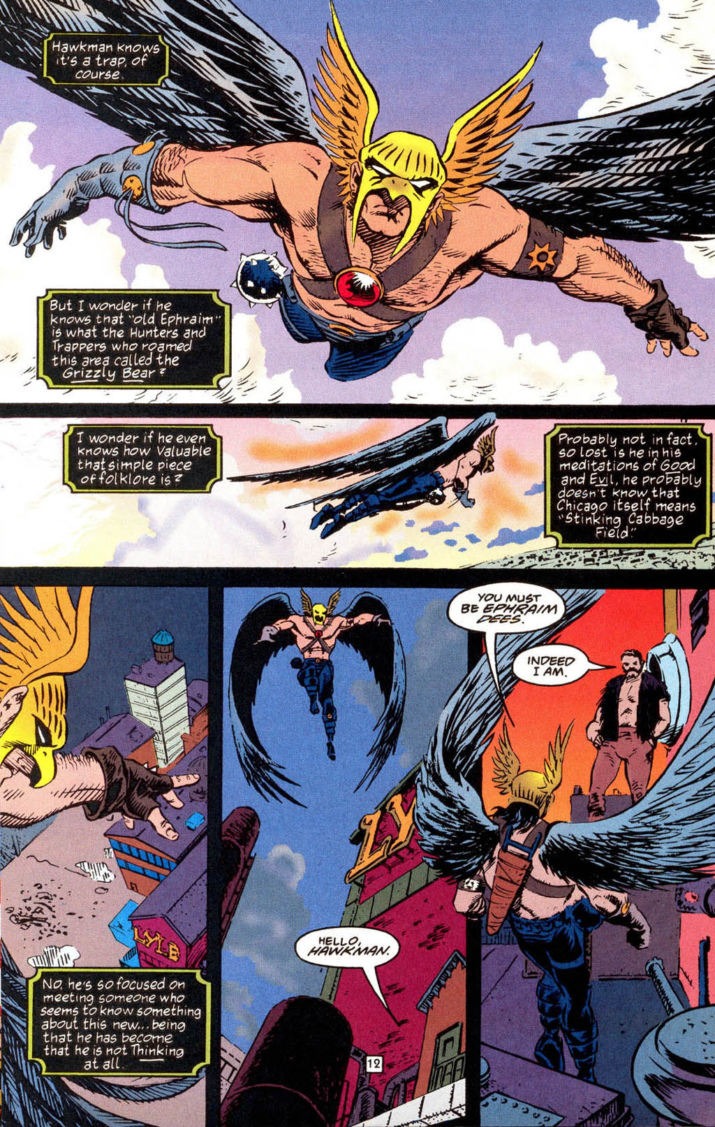 Hawkman (1993) Issue #14 #17 - English 12