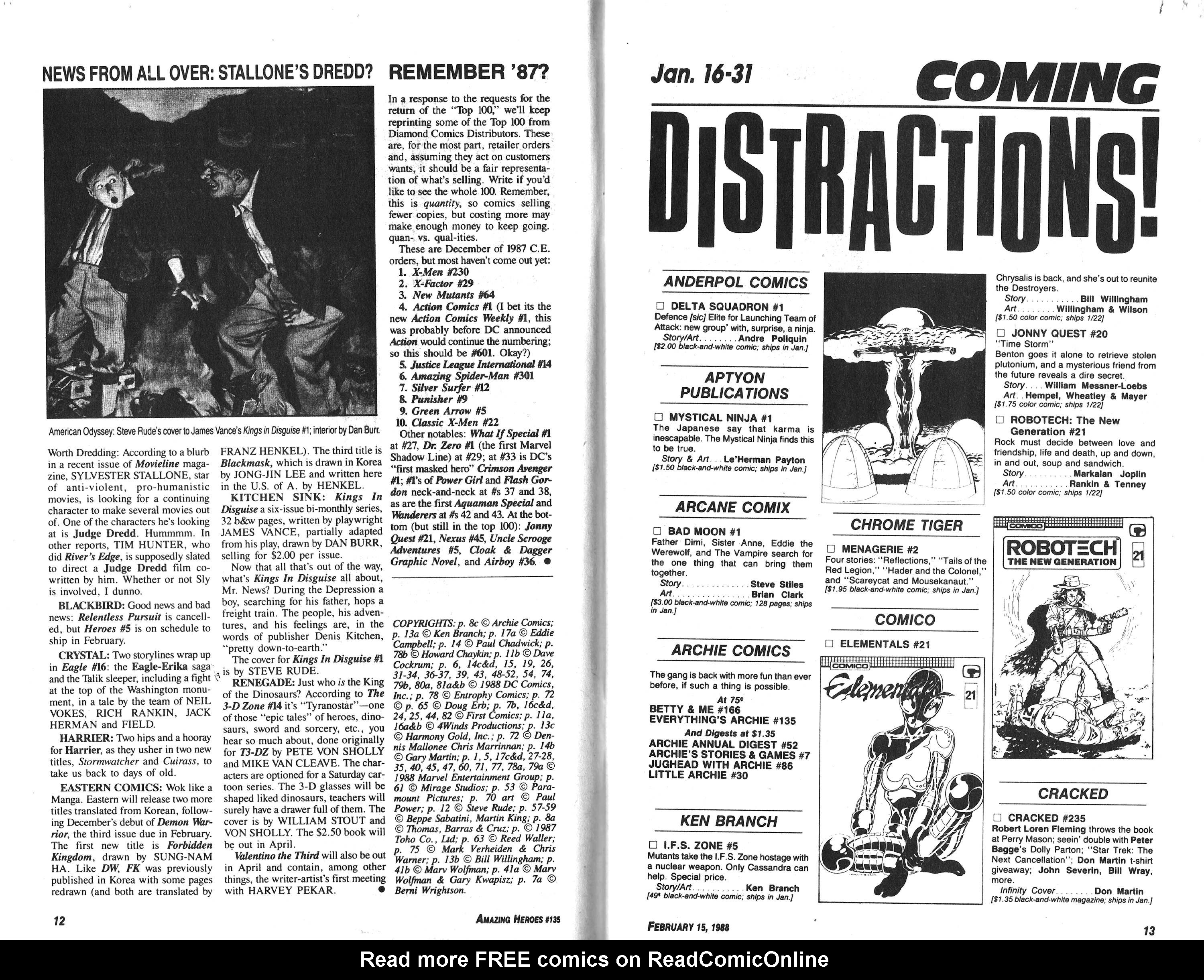 Read online Amazing Heroes comic -  Issue #135 - 7