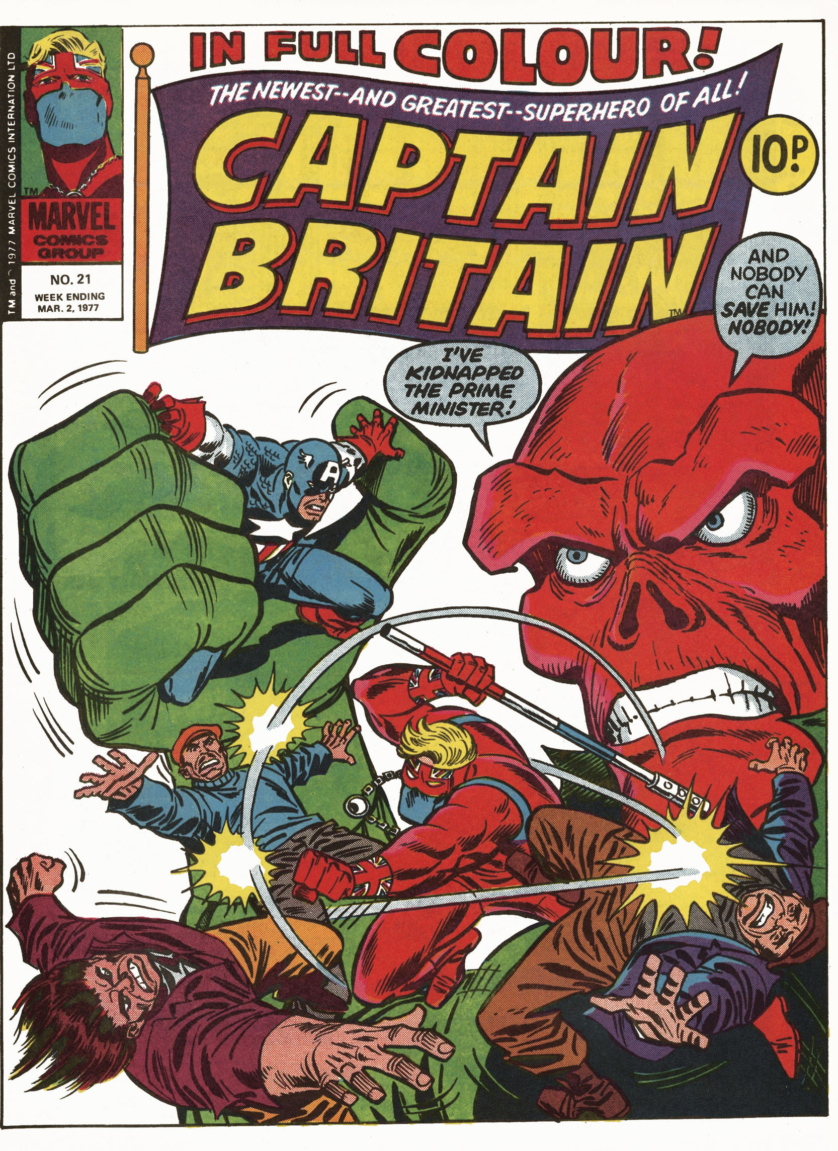 Read online Captain Britain (1976) comic -  Issue #21 - 1