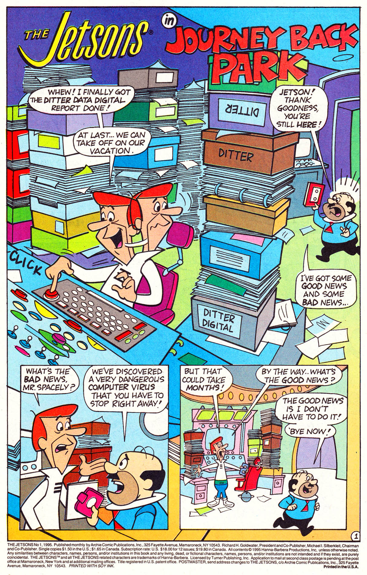 Read online The Jetsons comic -  Issue #1 - 3