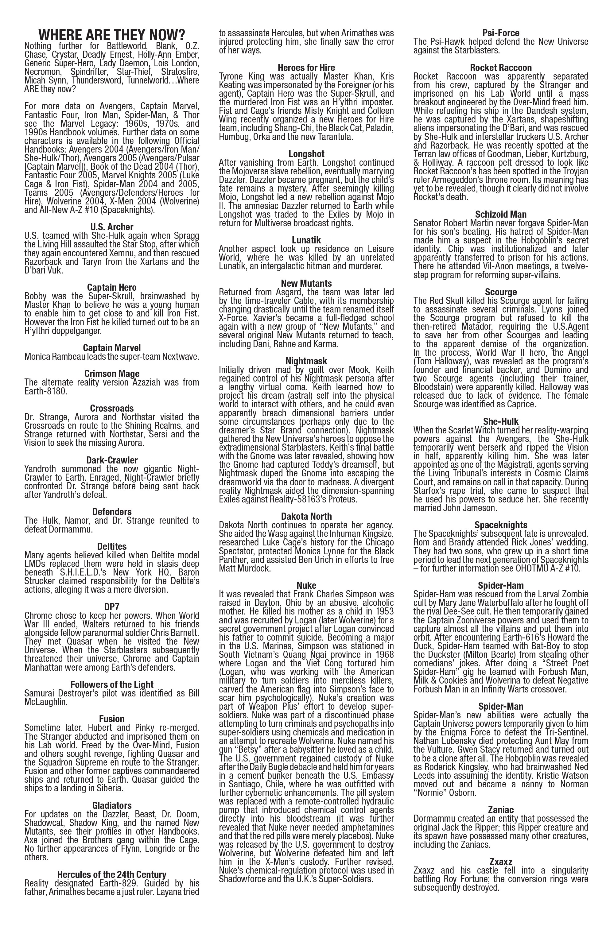 Read online Marvel Legacy:  The 1980's Handbook comic -  Issue # Full - 67