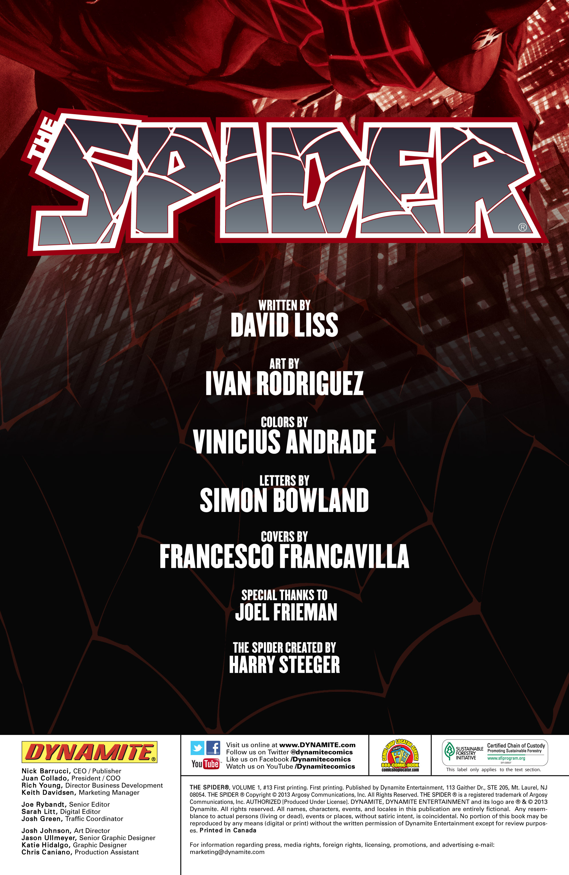 Read online The Spider comic -  Issue #13 - 2