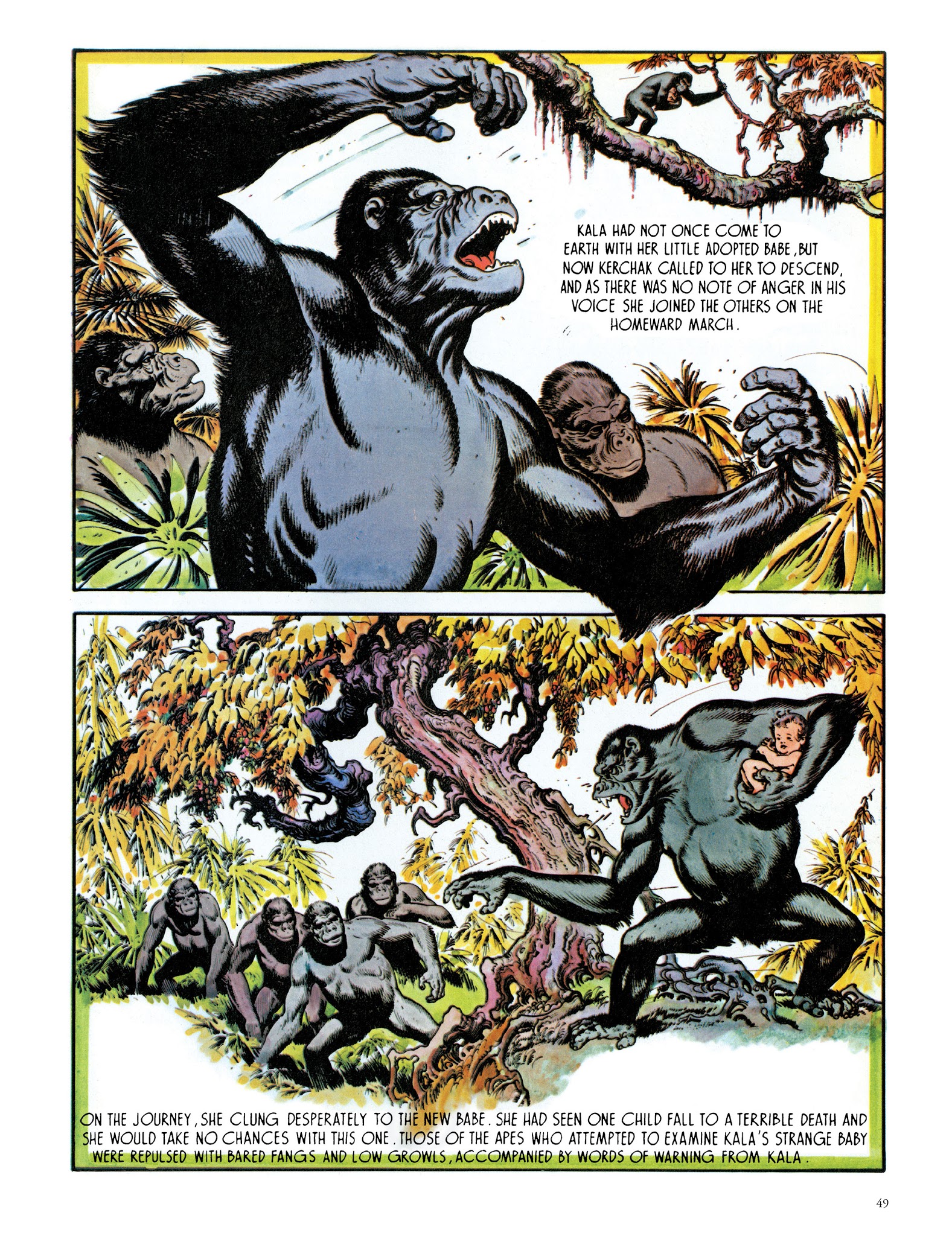 Read online Edgar Rice Burroughs' Tarzan: Burne Hogarth's Lord of the Jungle comic -  Issue # TPB - 51