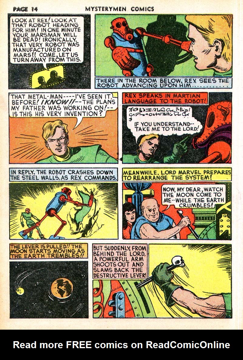 Read online Mystery Men Comics comic -  Issue #4 - 16