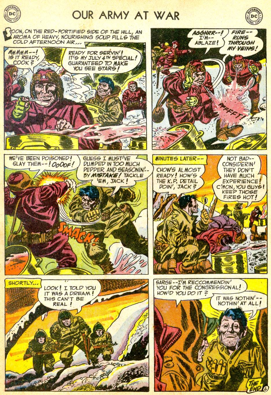 Read online Our Army at War (1952) comic -  Issue #10 - 32