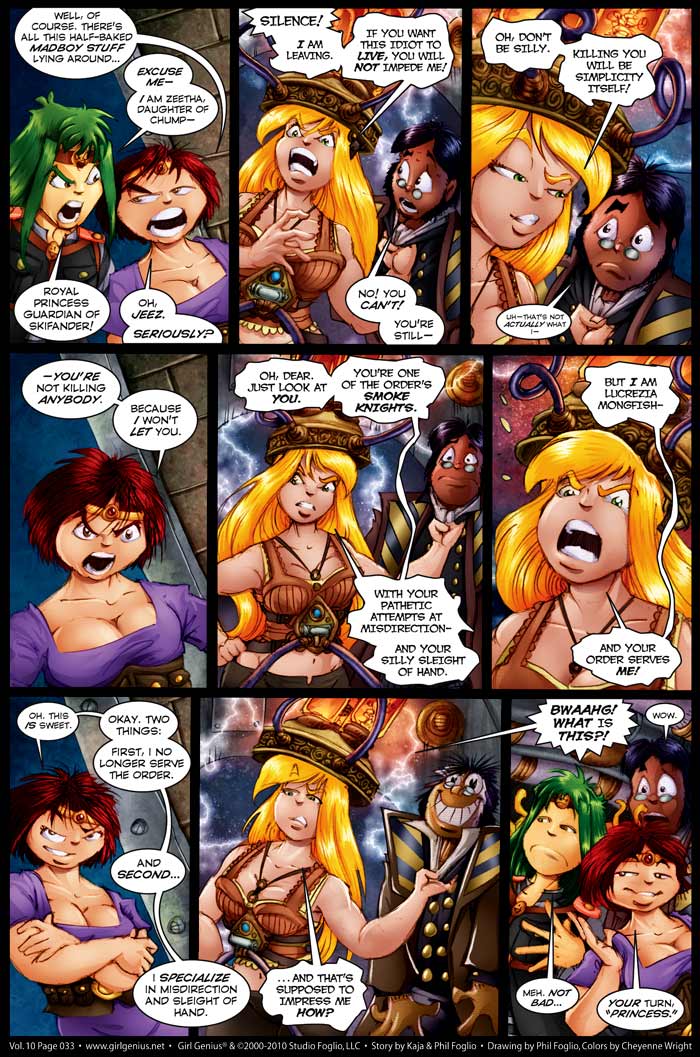 Read online Girl Genius (2002) comic -  Issue #10 - 34