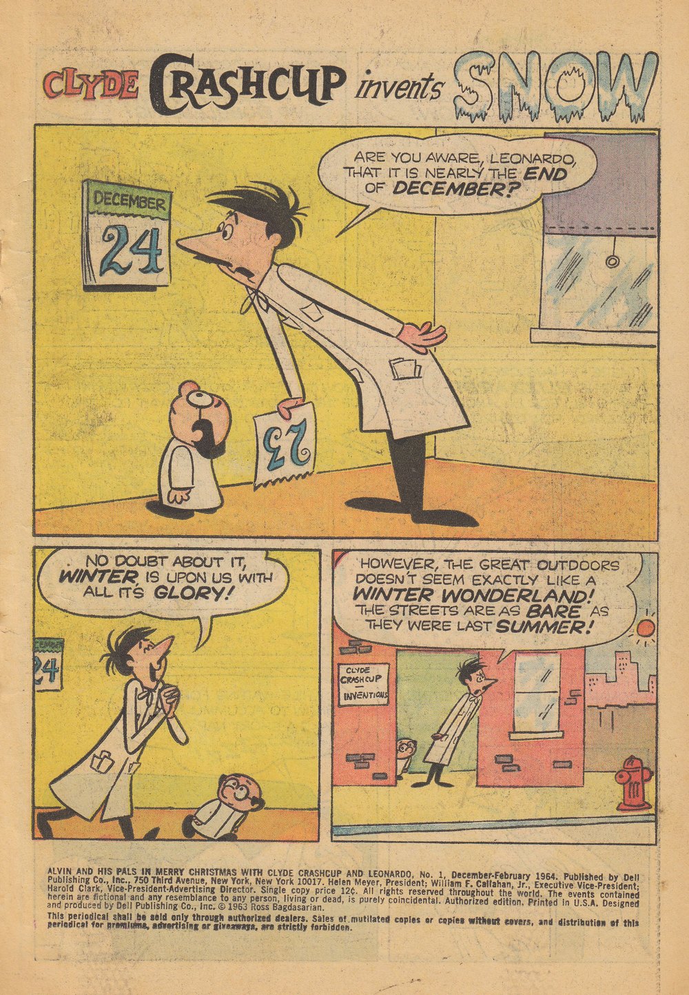 Read online Alvin and His Pals in Merry Christmas with Clyde Crashcup and Leonardo comic -  Issue # Full - 3