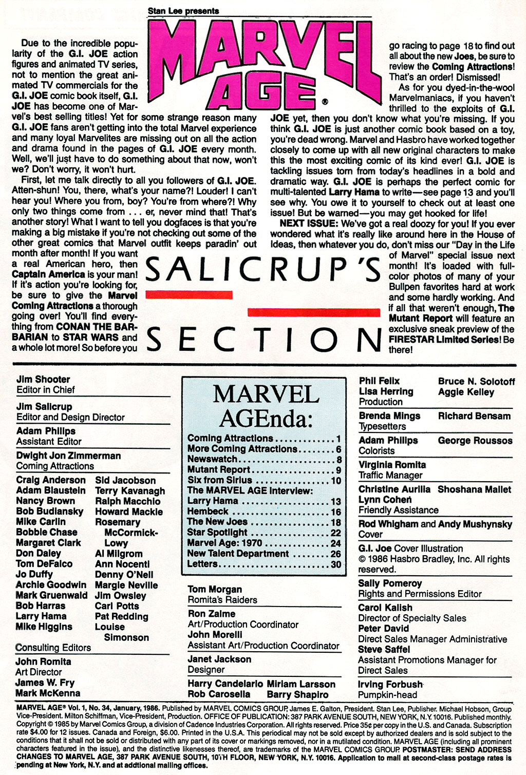 Marvel Age issue 34 - Page 2